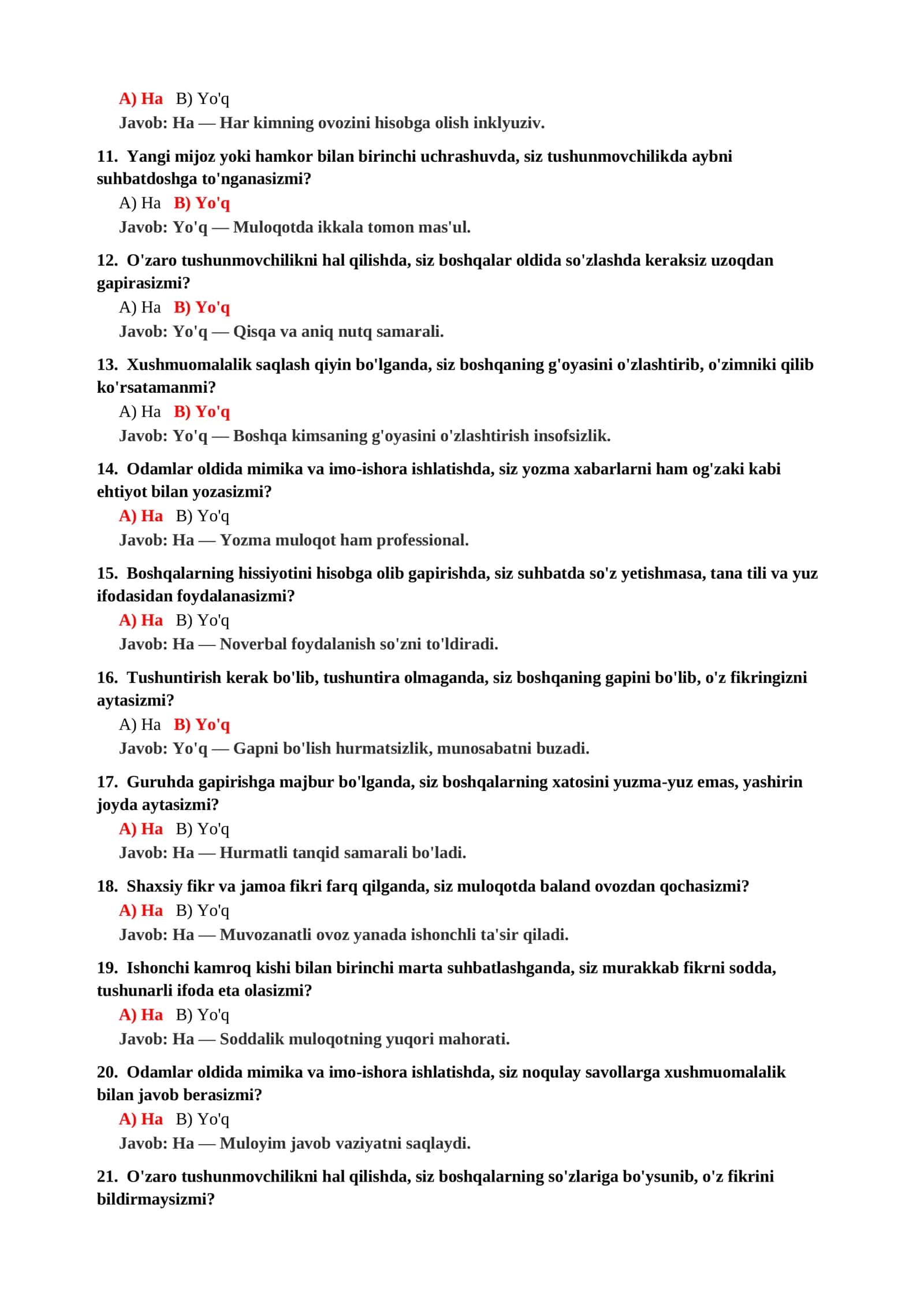 PSIXOLOGIYA FANIDAN BILIMNI TEKSHIRISH TESTLARI 3