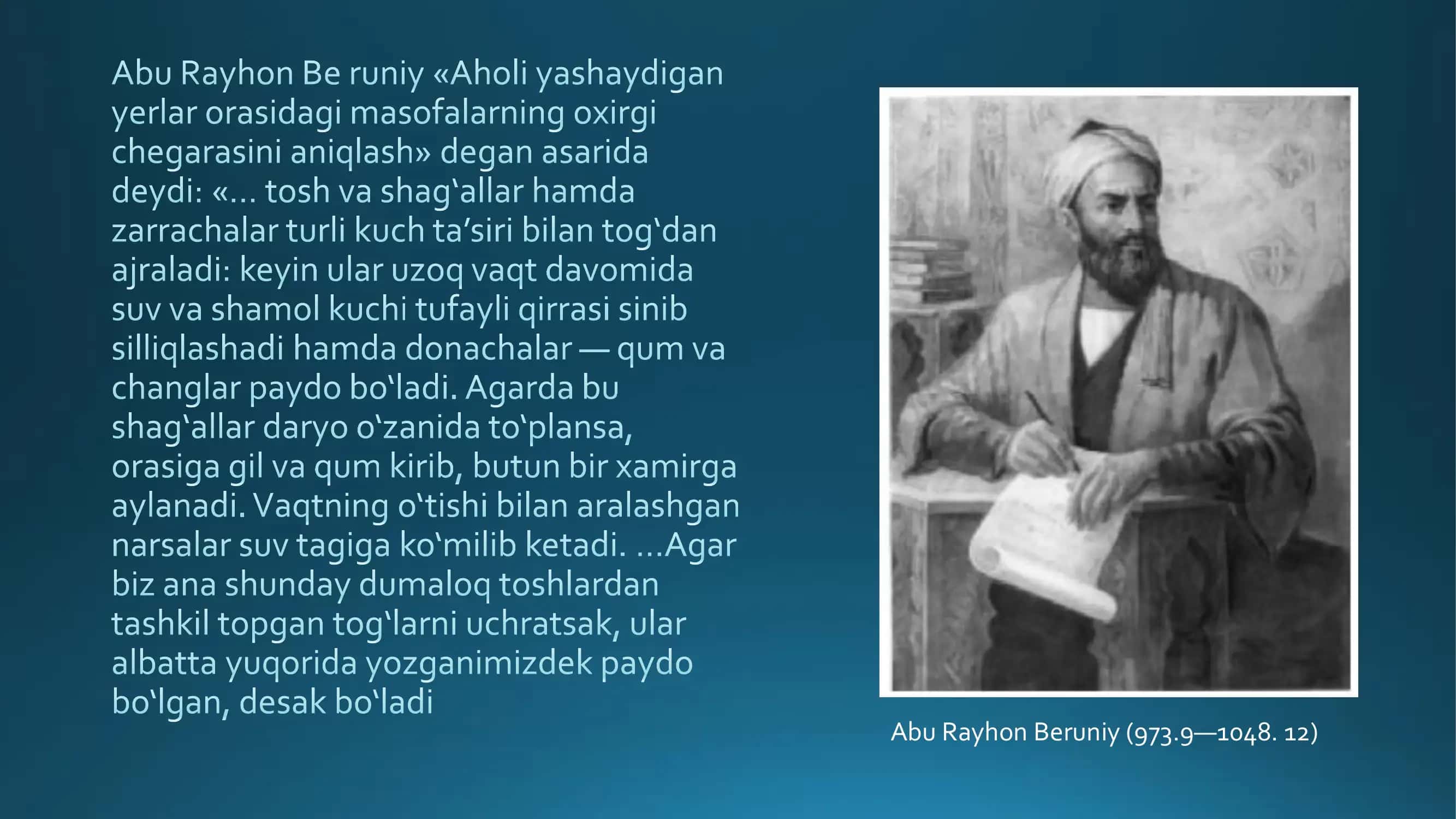 Injenerlik geologiyasi fanining rivojiga hissa qo'shgan o'zbek olimlari 3