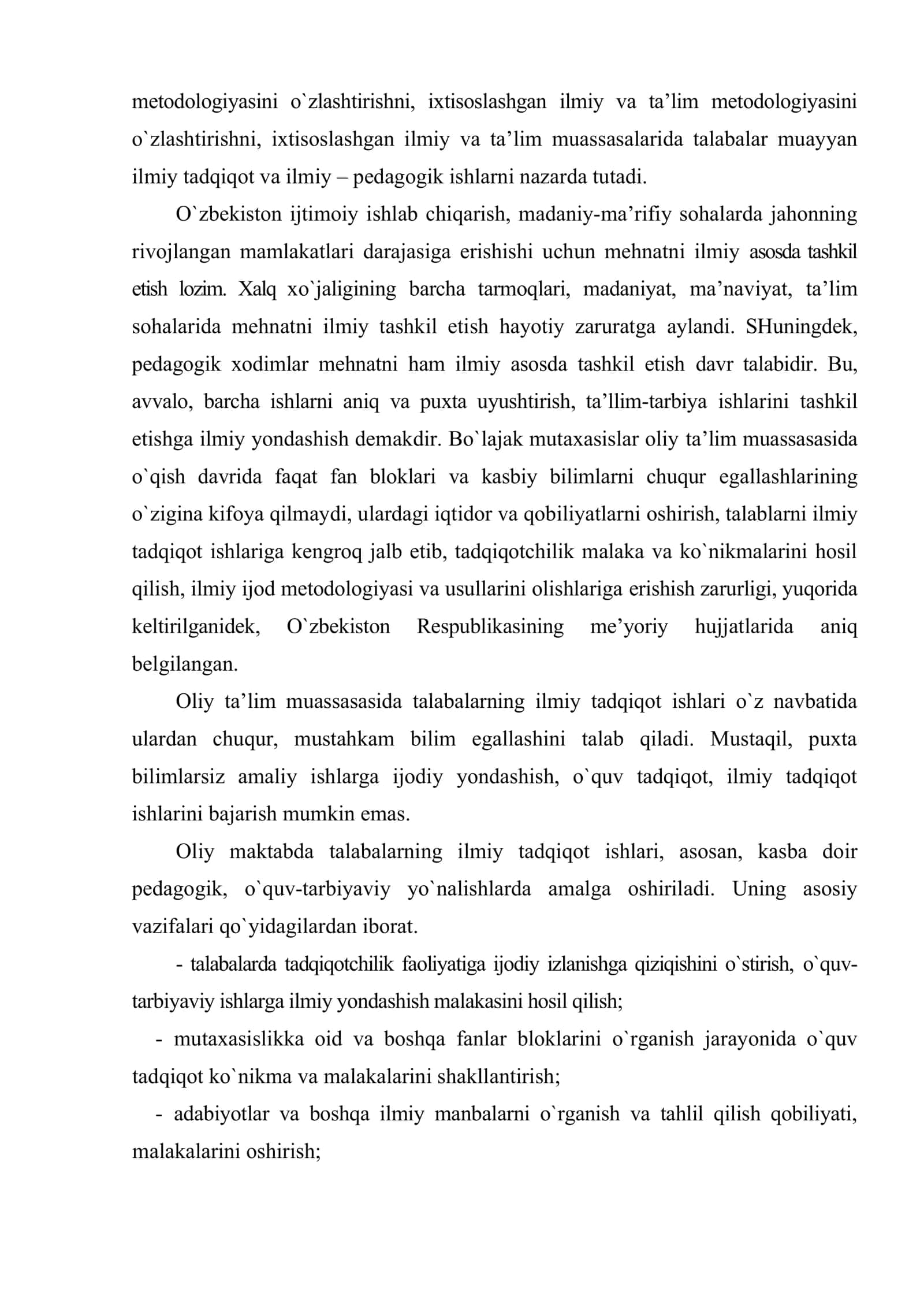 Ilmiy tadqiqotchilik faoliyatini shakllantirish asoslari 3