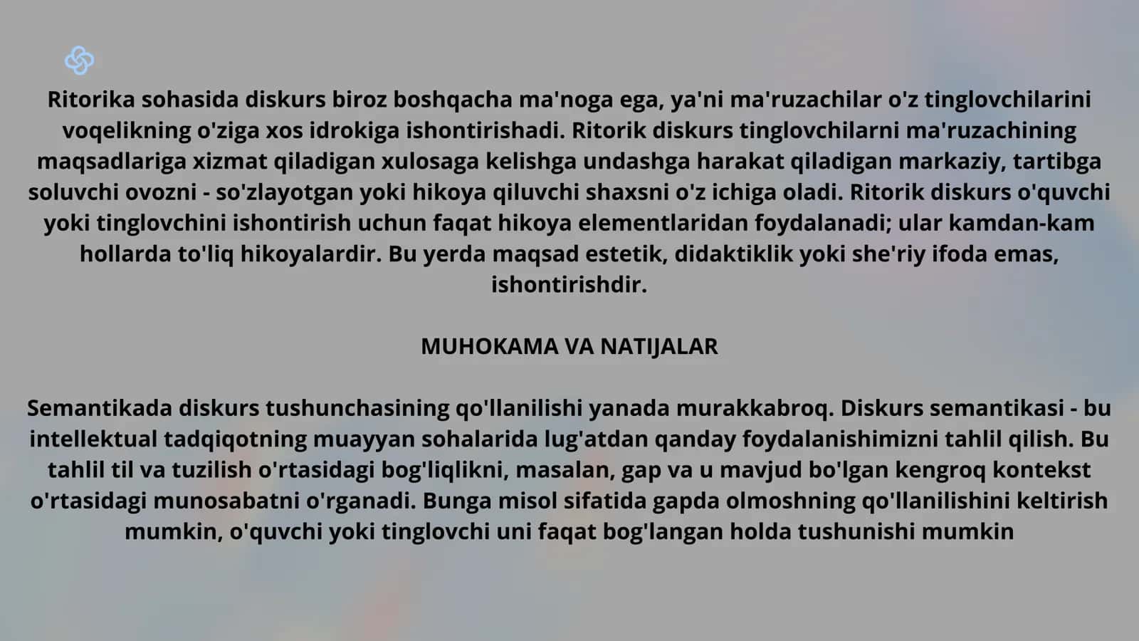 Badiiy diskurs 3