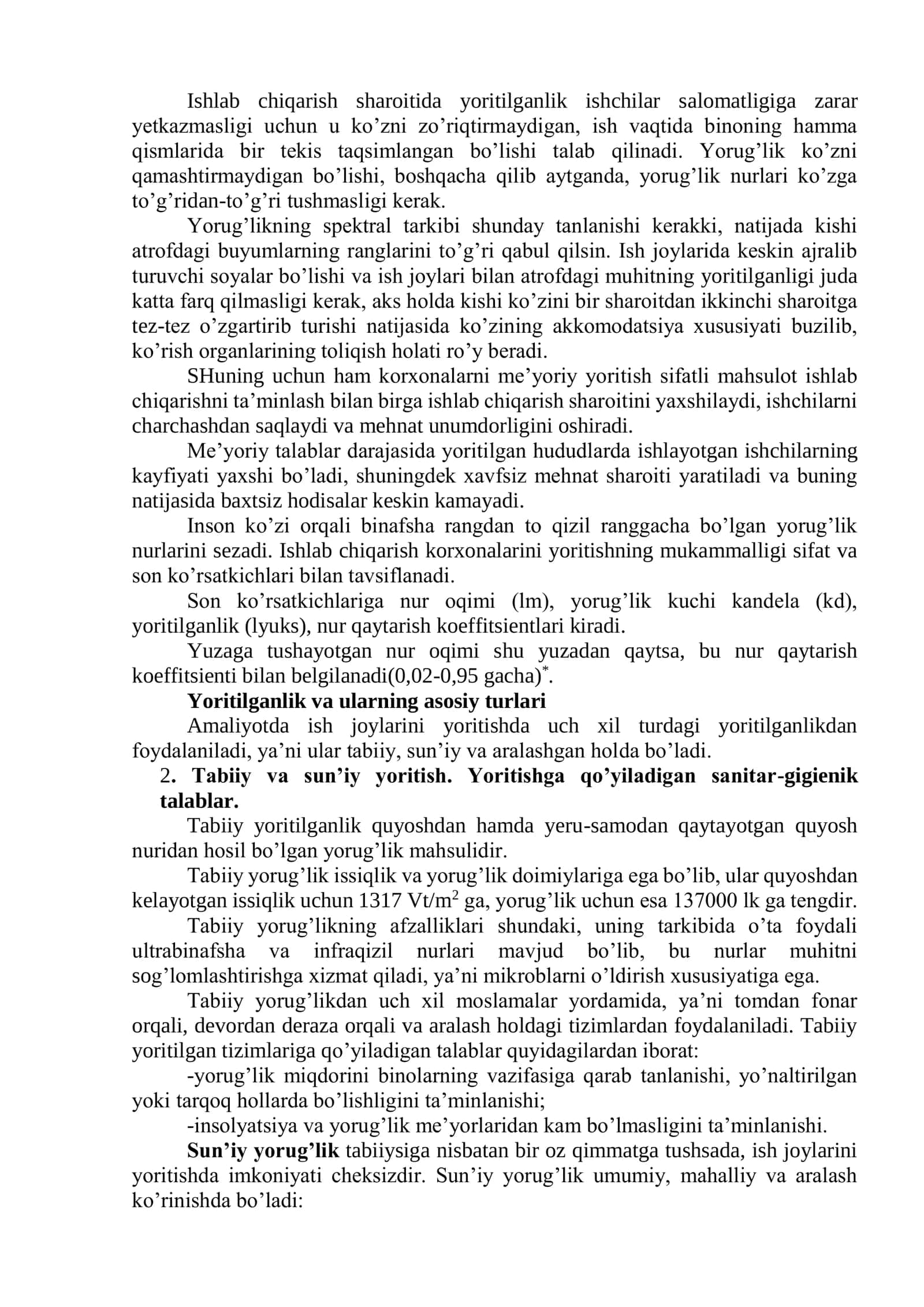 Ishlab chiqarish korxonalarini shamollatish va yoritish tizimi 3