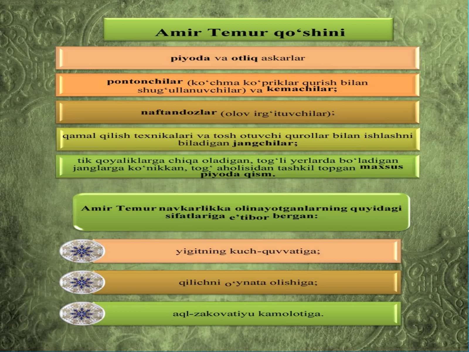 AMIR TEMUR VA TEMURIYLAR DAVRIDA HARBIY ISH RIVOJI 3