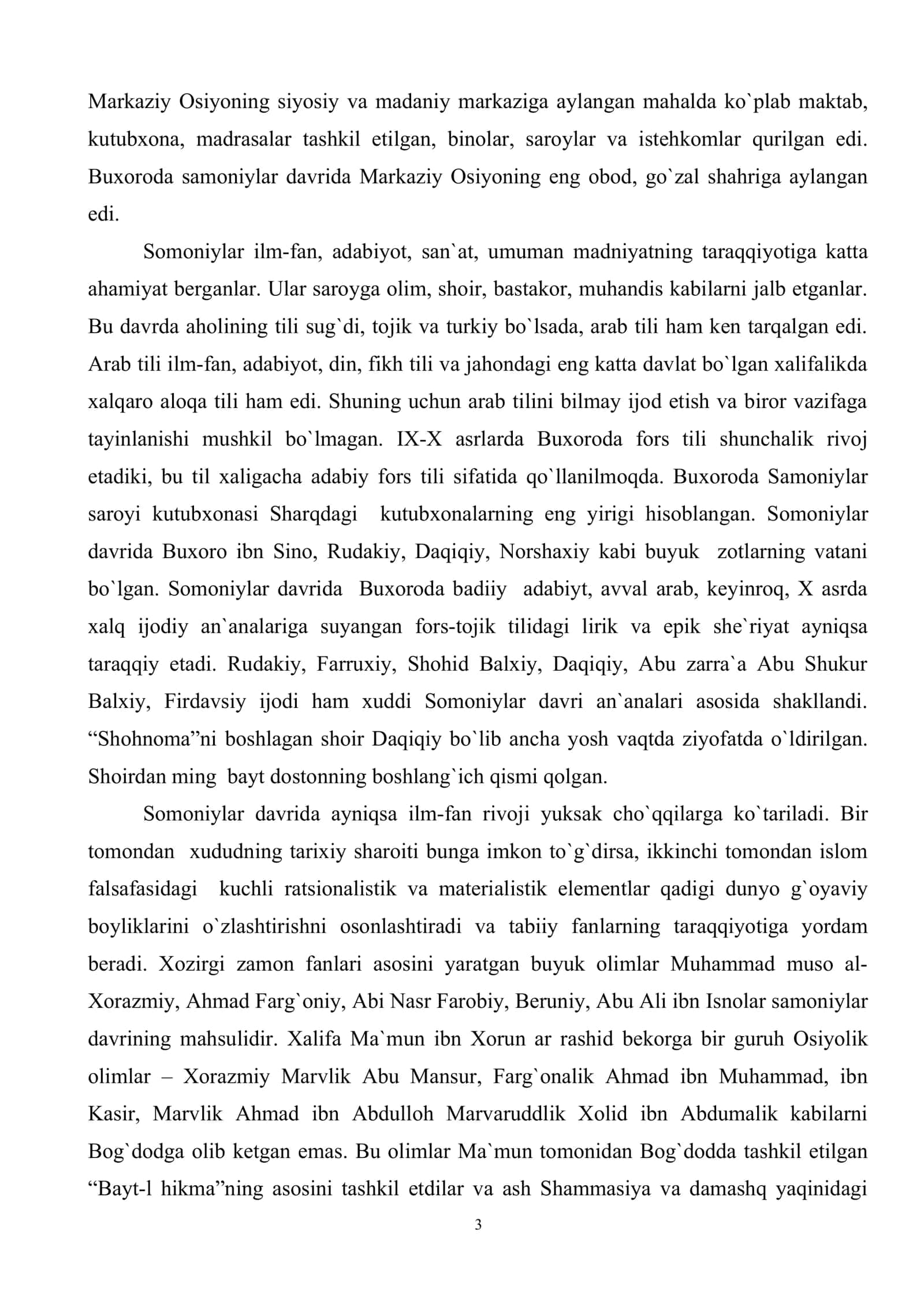 VIII-XI asrlarda Markaziy Osiyodagi ilm-fan rivoji 3