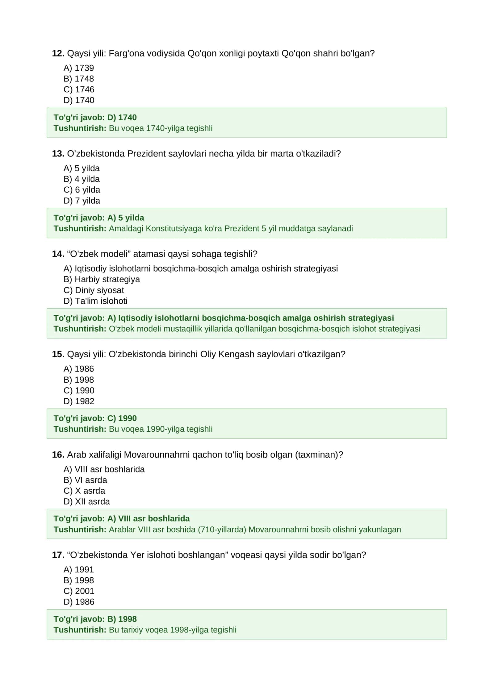 DTM uchun o'ta qiyinlashtirilgan test to'plami 3
