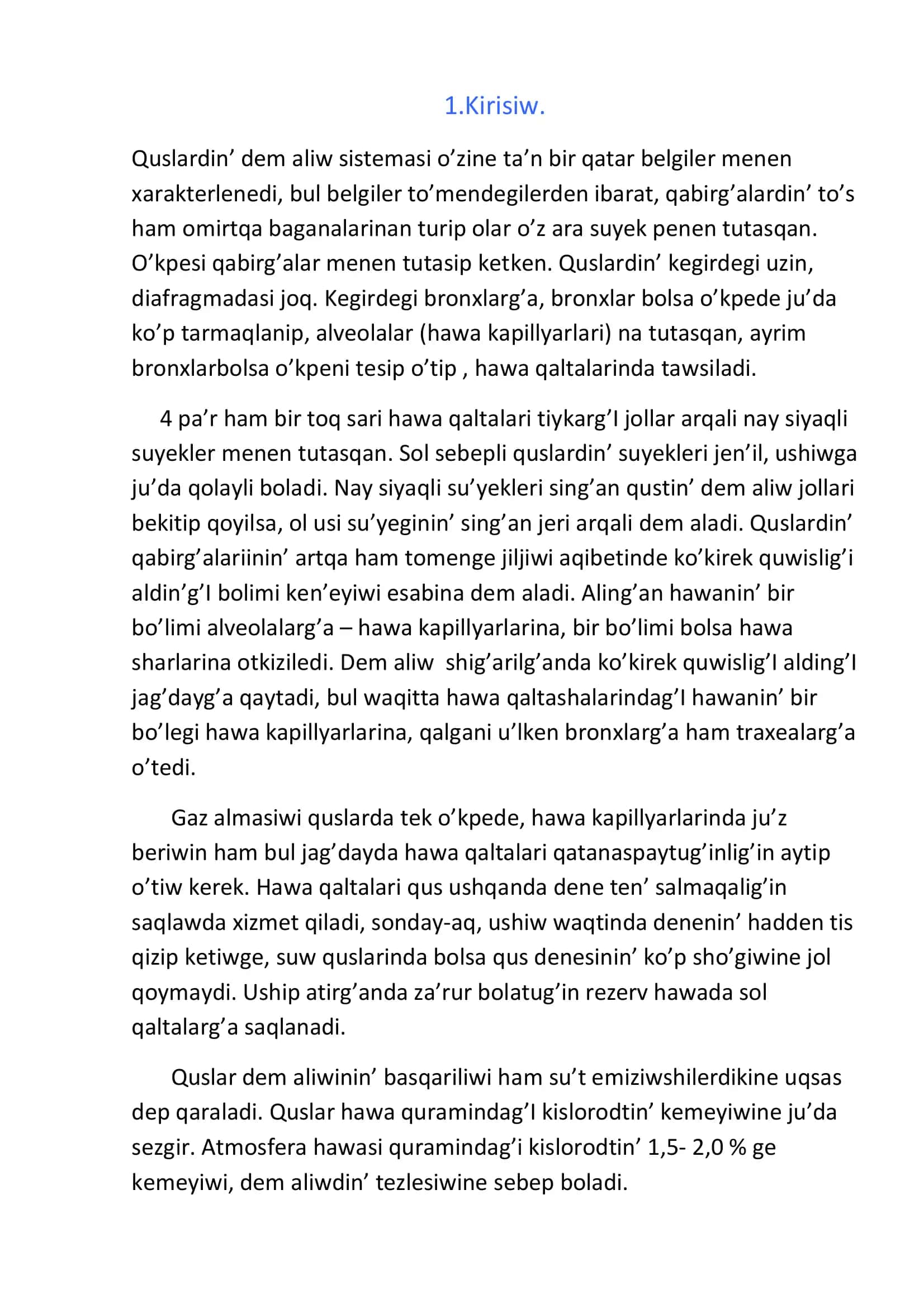 Haywanlar fiziologiyasi paninen 3