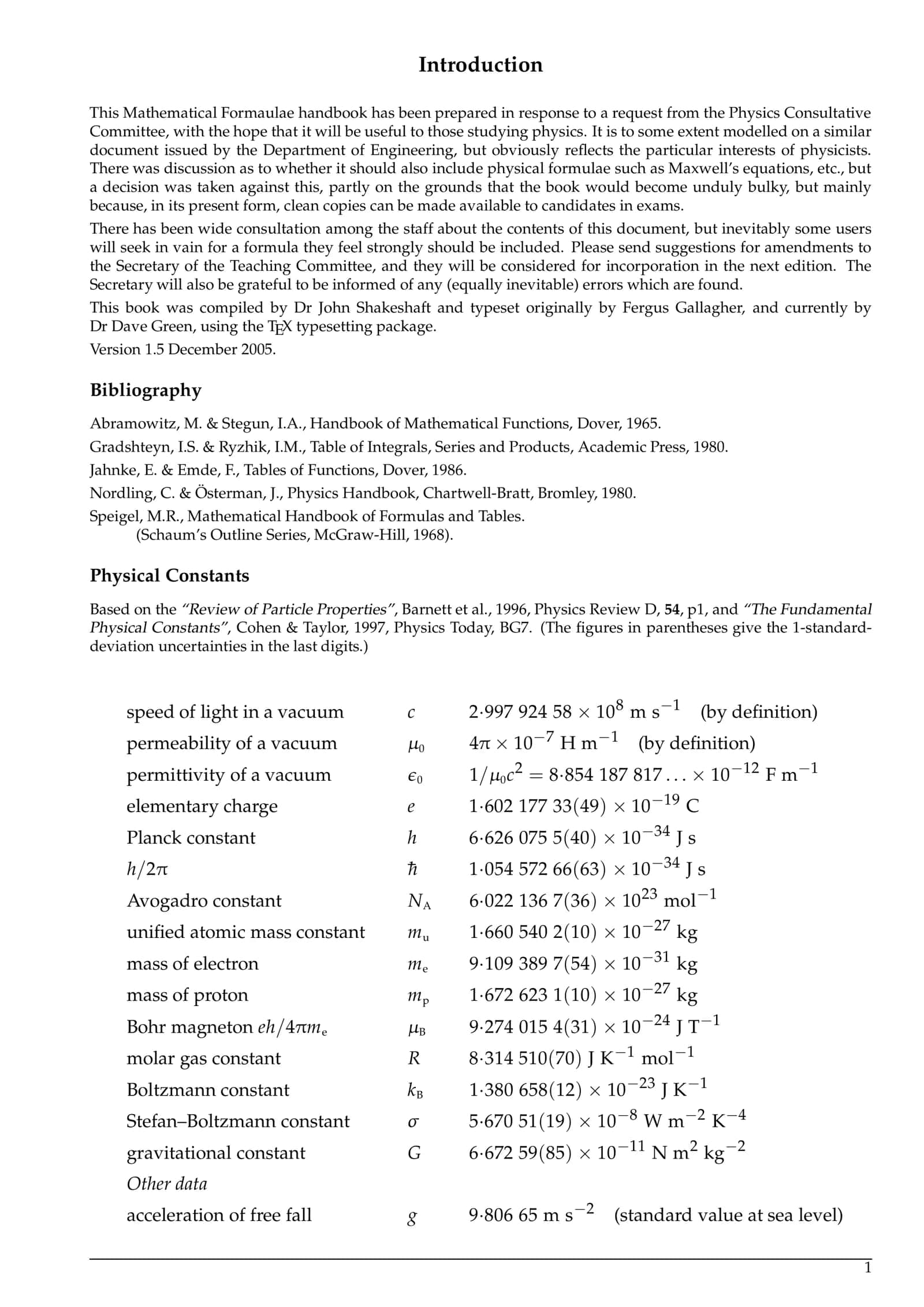 Mathematical Formula Handbook 3
