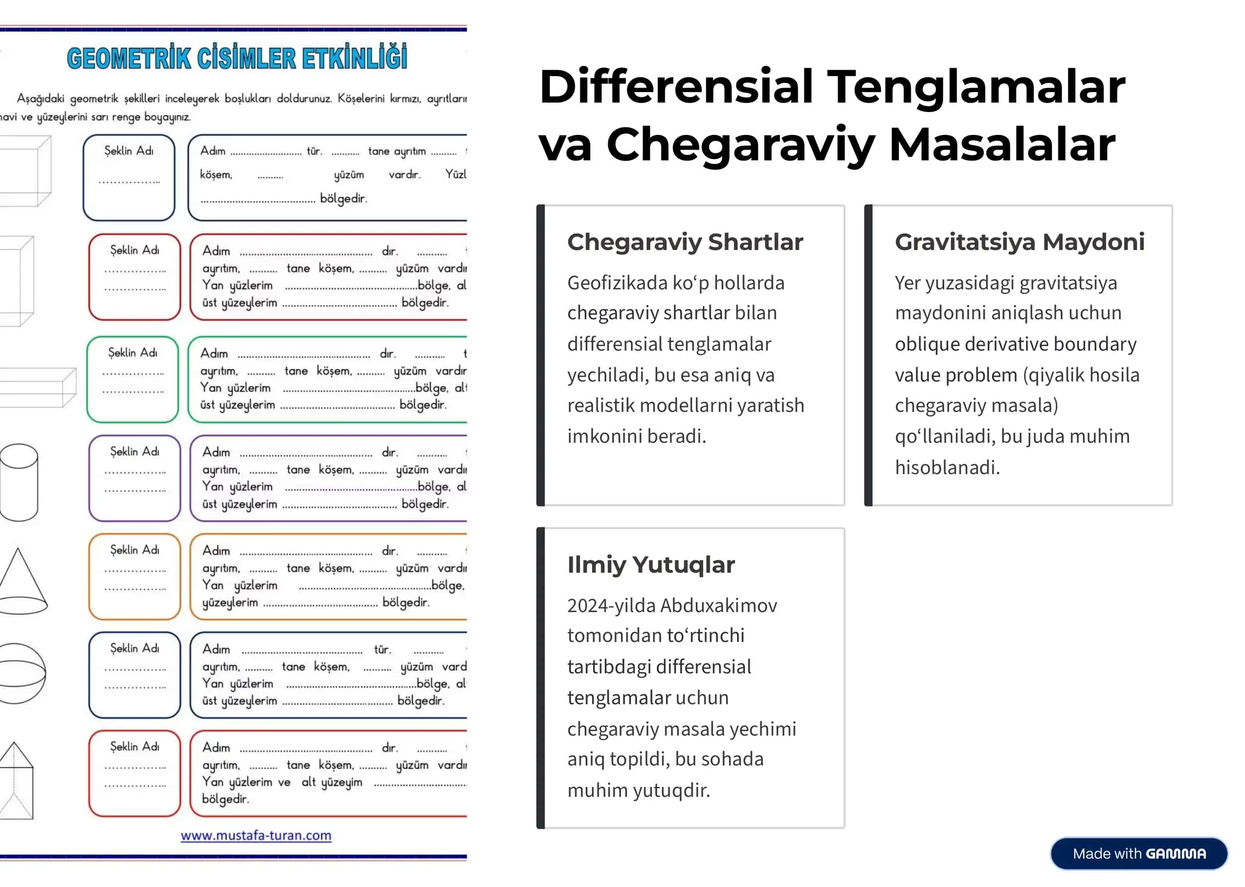 Geofizikada Differensial Hisob Tatbiqlari 3