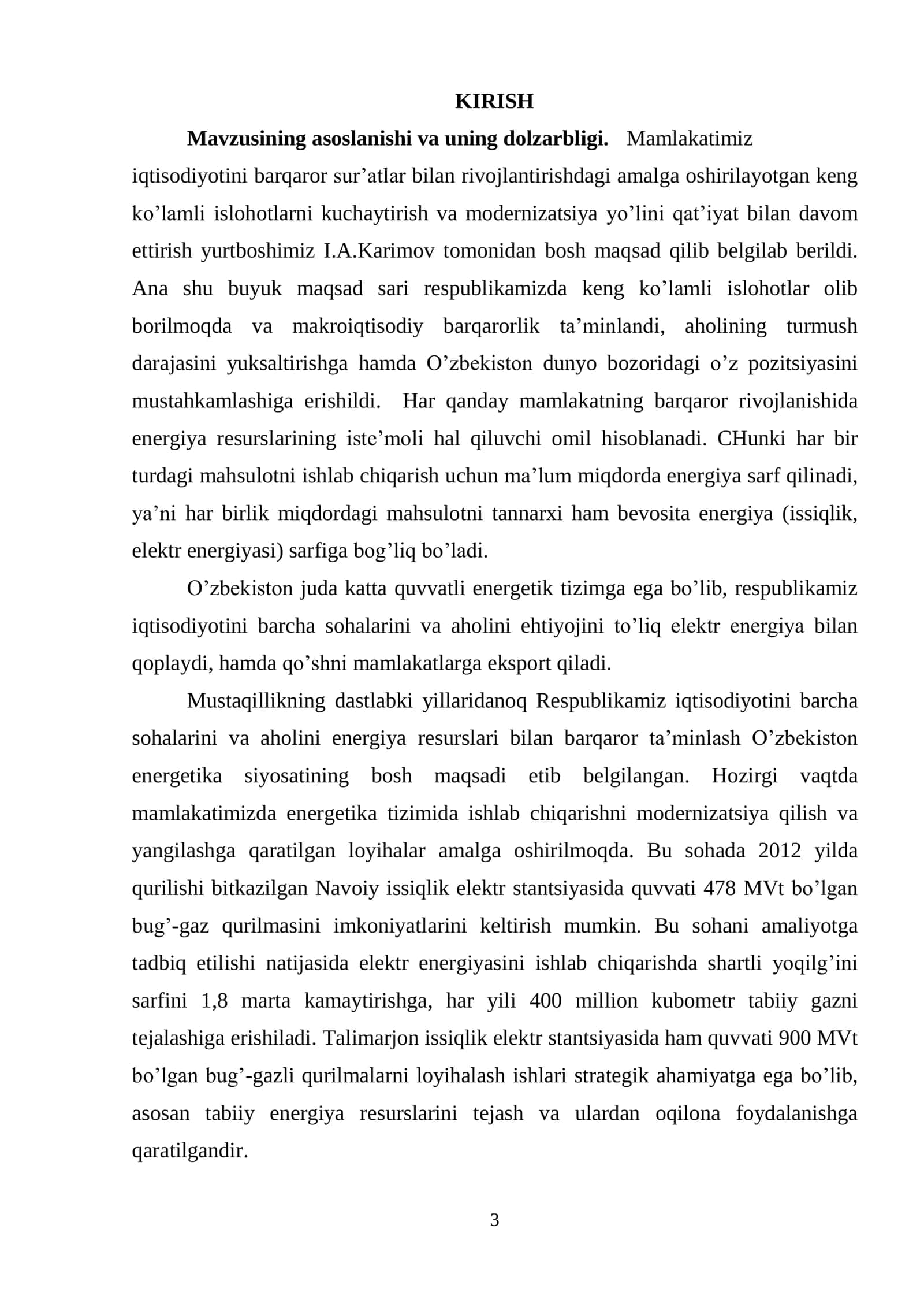 Mintaqada energiya resurslaridan foydalanishning samaradorligini oshirish yo’llari 3