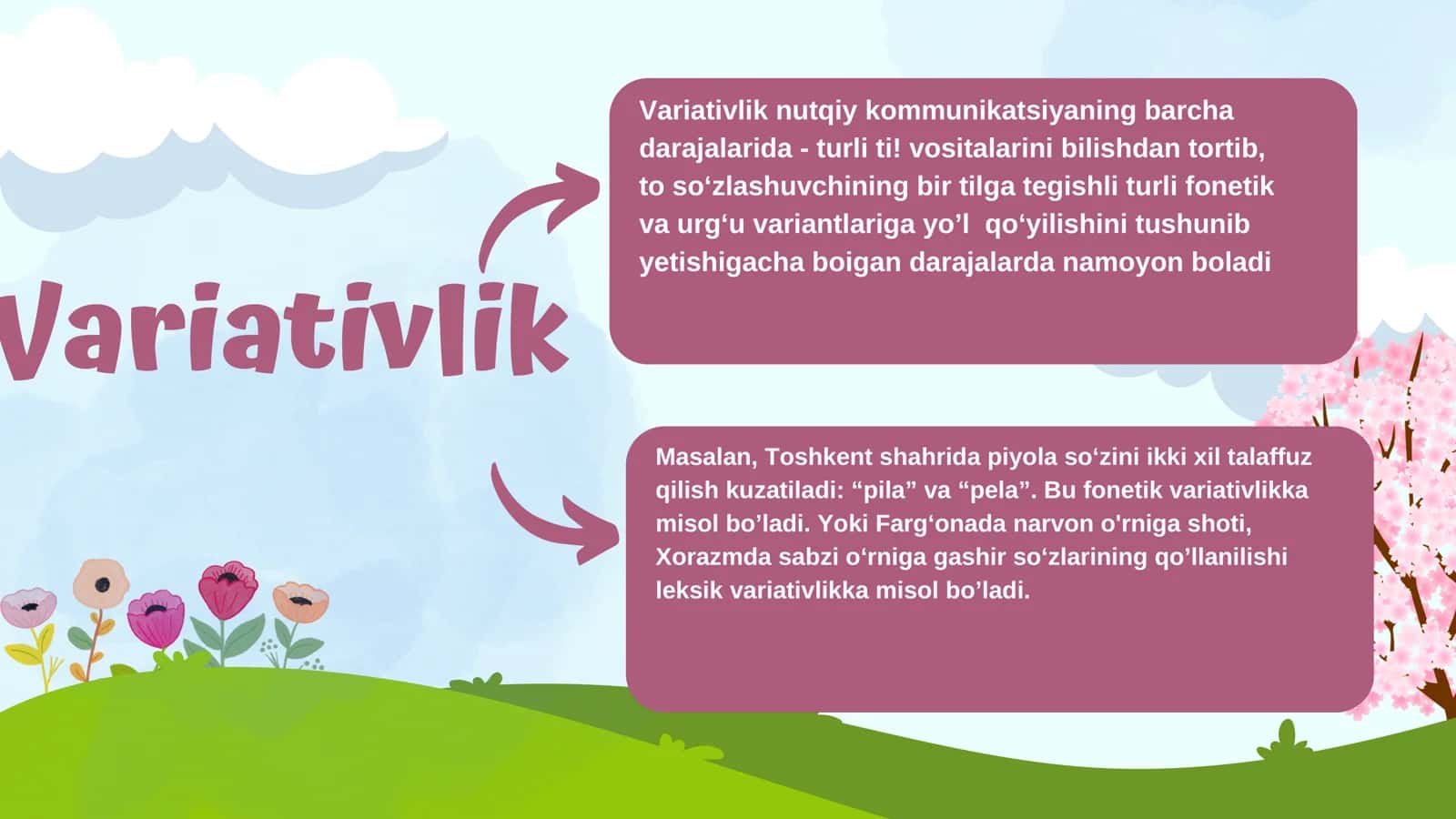 Ma'ruza variativlilc turlari 3