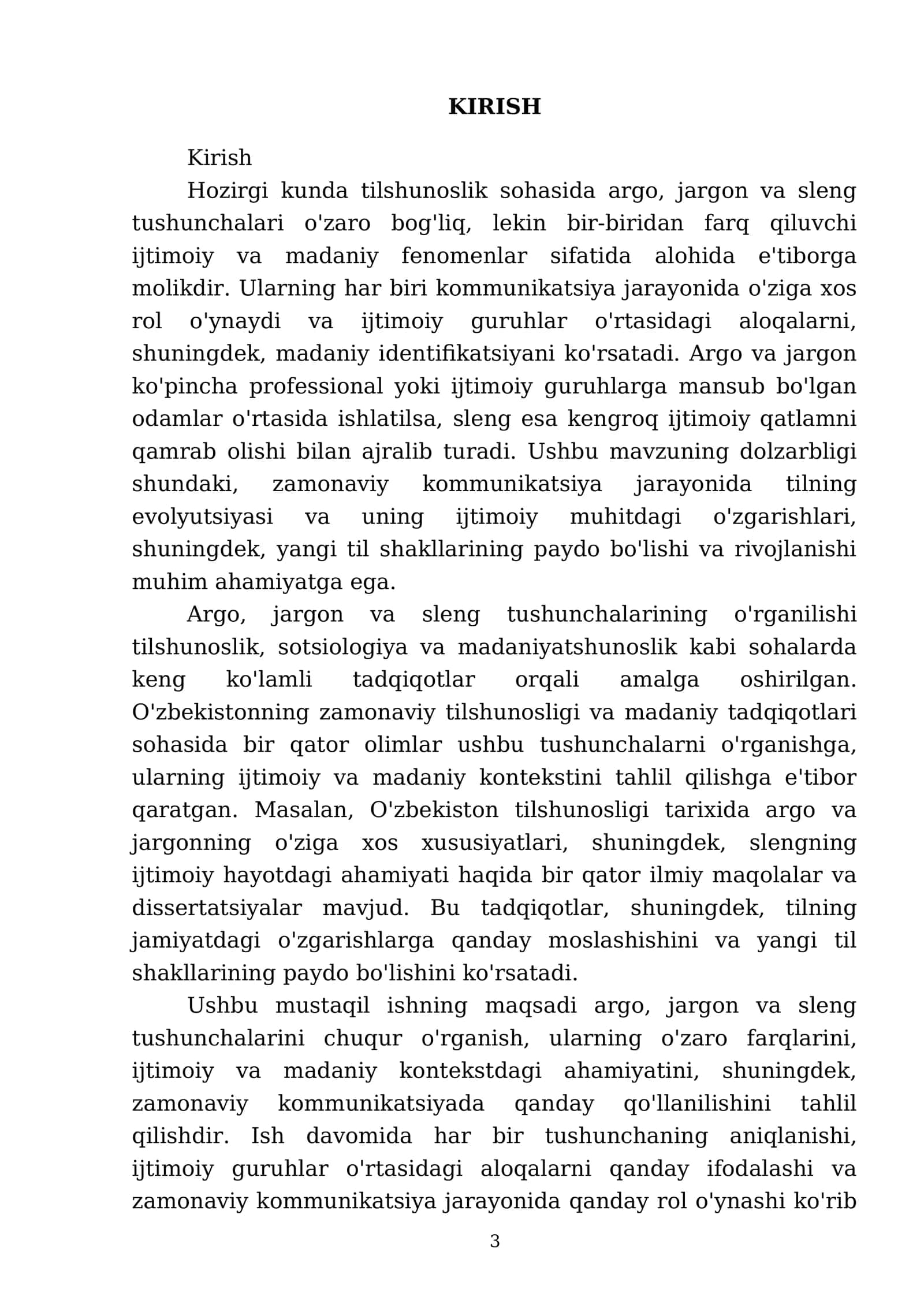 Argo, jargon, sleng 3