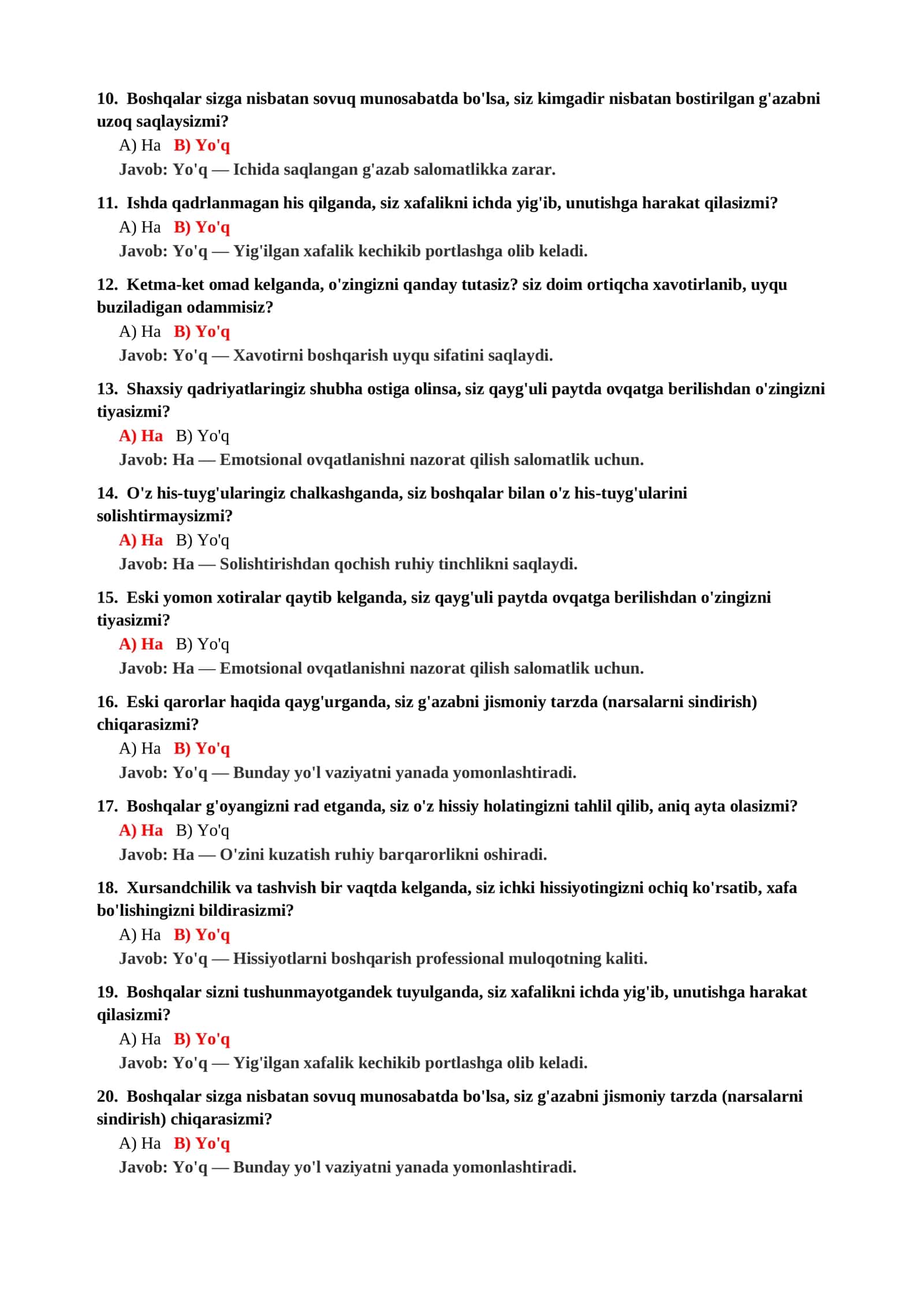 Shaxsiy chegaralarni himoya qilish psixologik testi 3