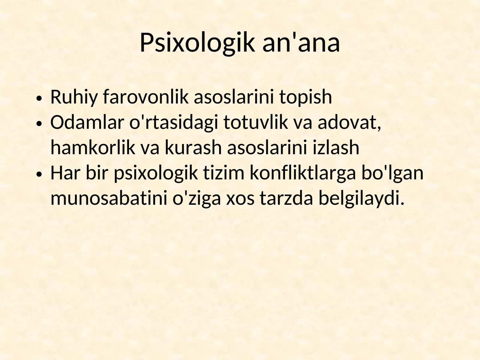 Nizolarni o'rganishning psixologik an'anasi 3