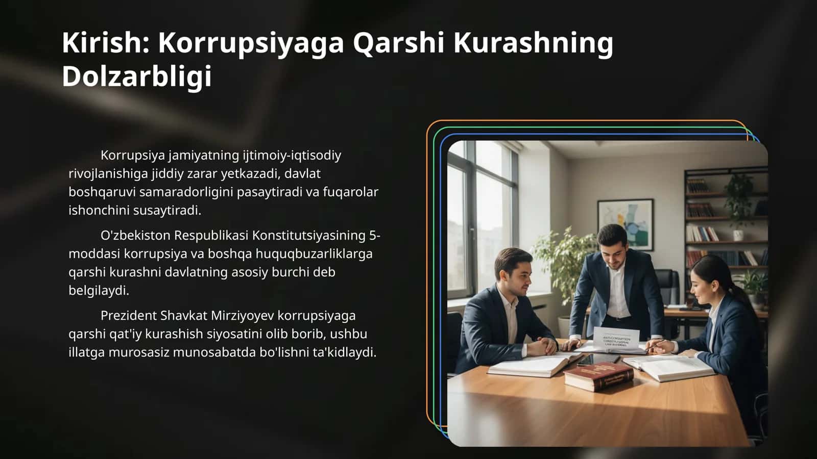 Korrupsiyaga qarshi kurashishning konstitutsiyaviy asoslari 3