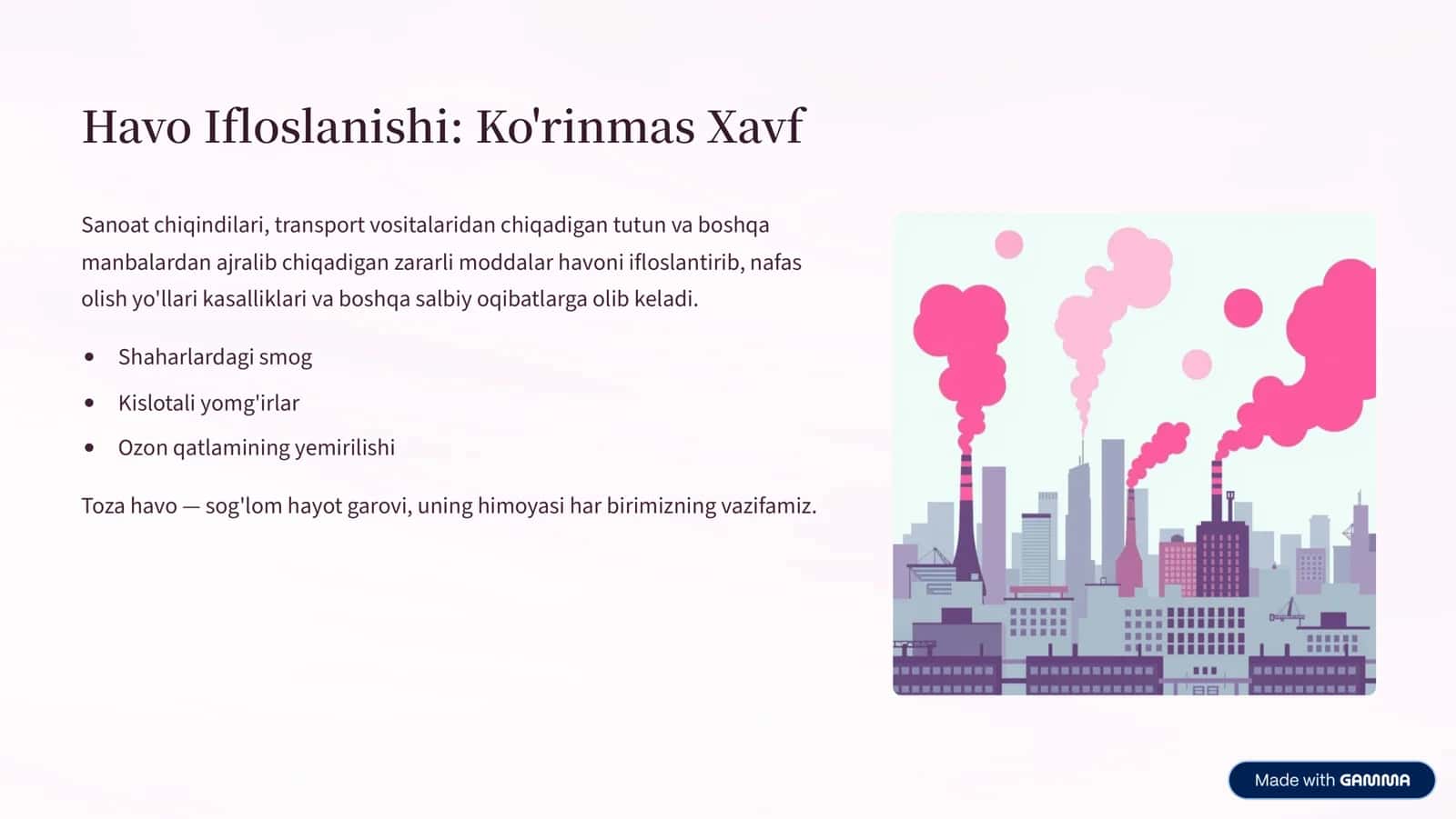 Ekologik Muammolar: Global Tahdid va Mahalliy Yechimlar 3