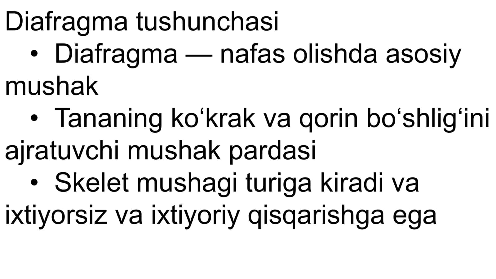 Diafragma mushagining fiziologiyasi 3