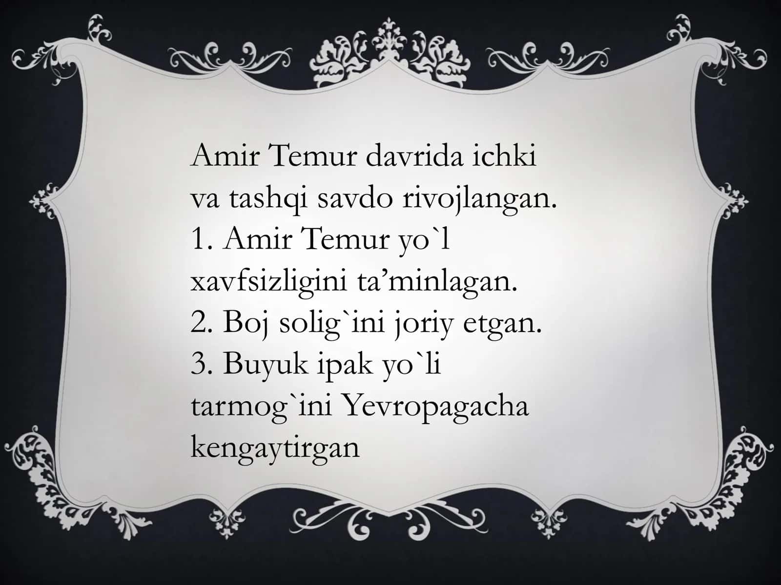 Amir Temur va Temuriylar davrida Madaniy hayot 3