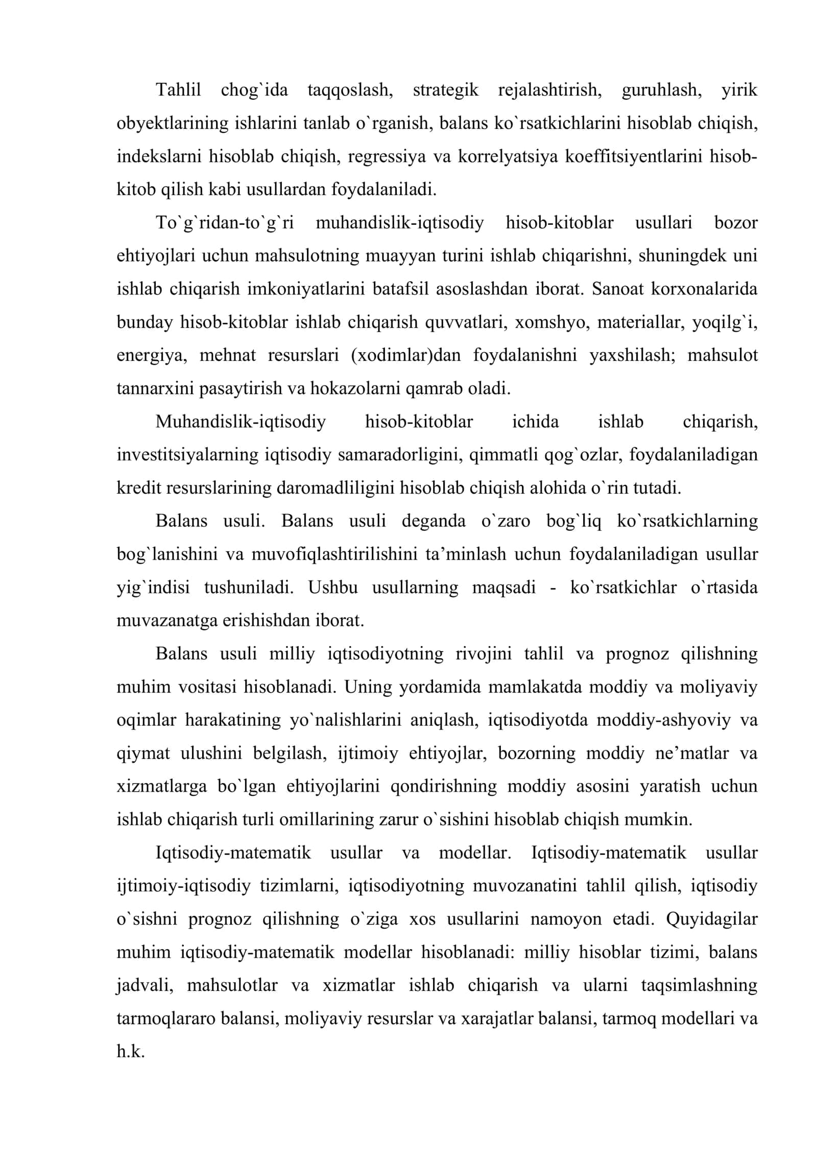 Bozor xo`jaligida rejalashtirish metodologiyasi va ularni tashkil etish 3