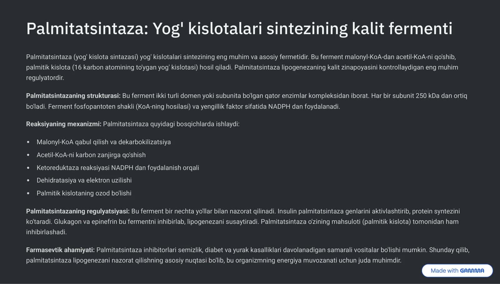 Yog'larning oraliq almashinuvi: Keng qamrovli tushuncha 3