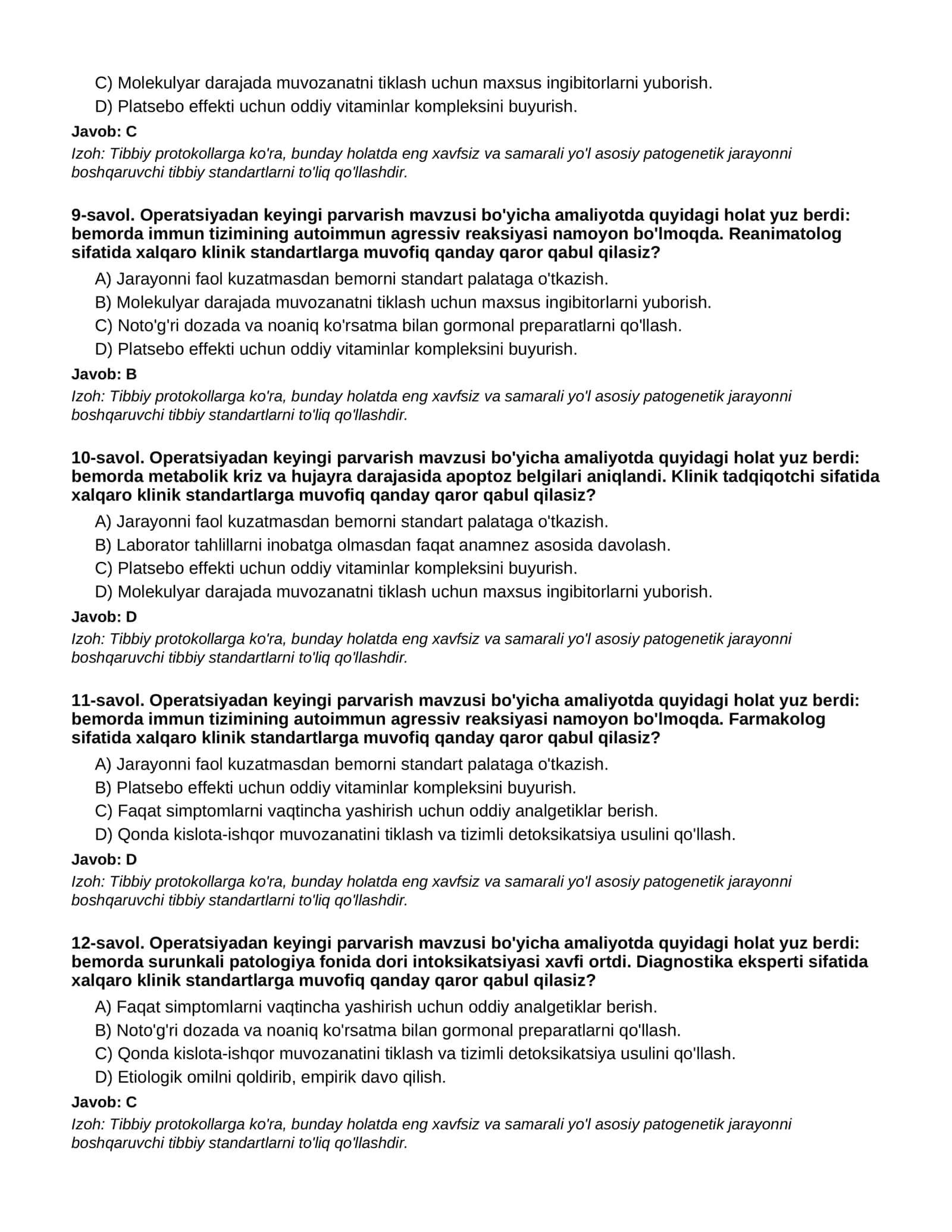 OPERATSIYADAN KEYINGI PARVARISH - 2-QISM 3