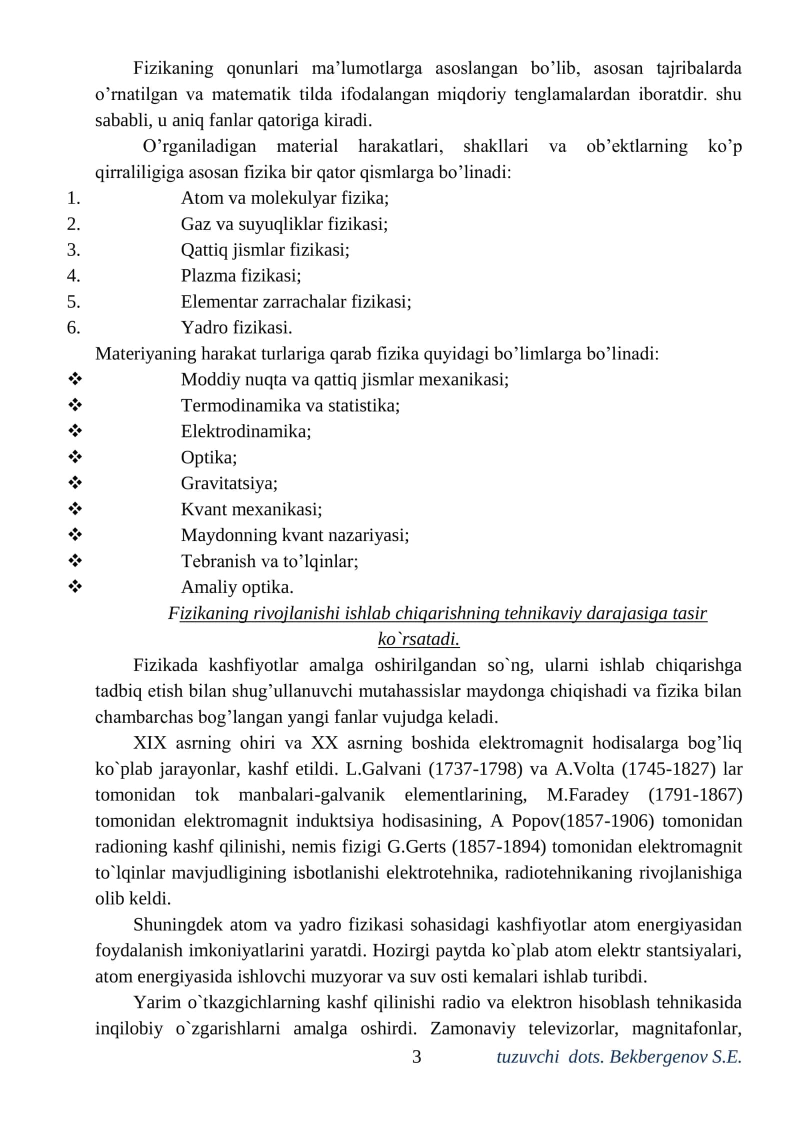 FIZIKA FANI HAQIDA. MODDIY NUQTANING TO’G’RI CHIZIQLI HARAKATI 3