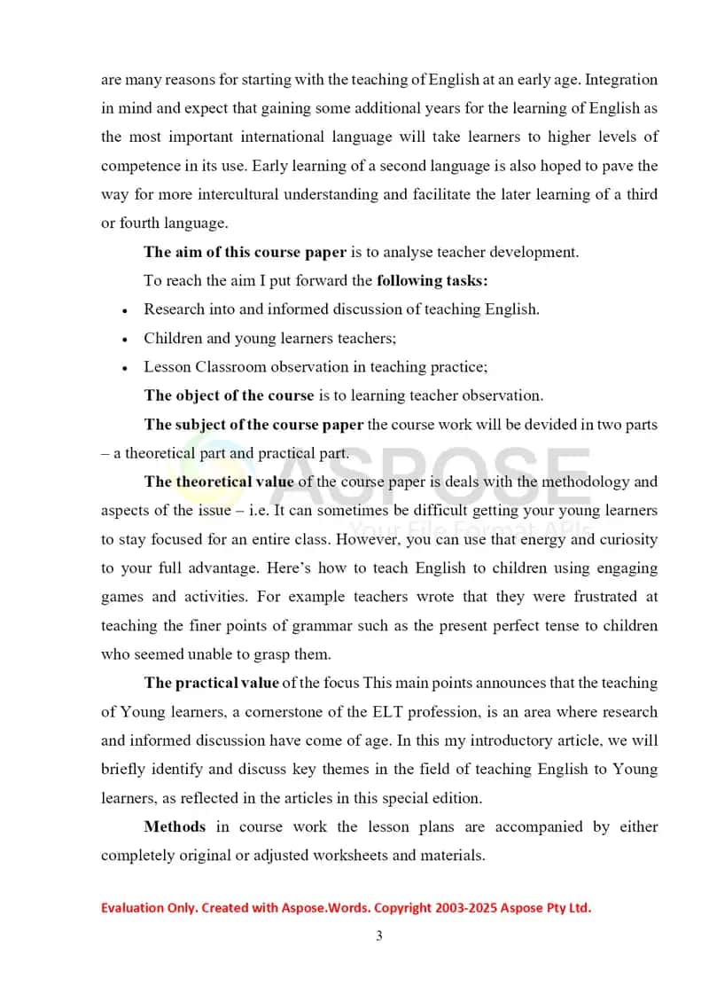 Teacher Development 3