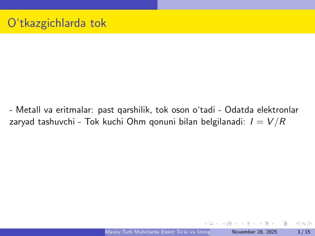 Turli Muhitlarda Elektr To‘ki va Uning Ta’sirlari 3