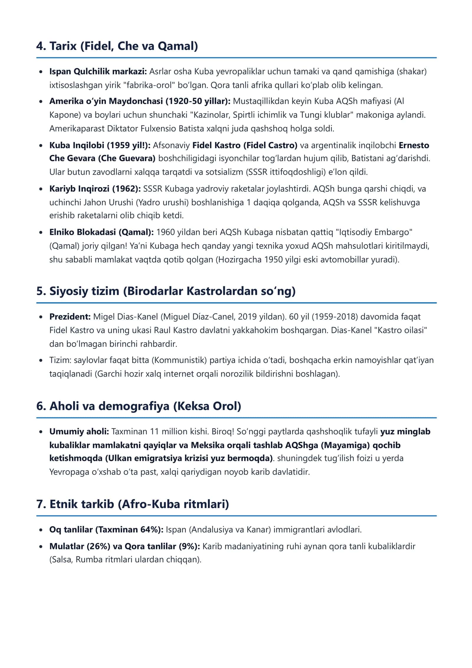 Kuba Respublikasi Mamlakatensiklopediyasi 3