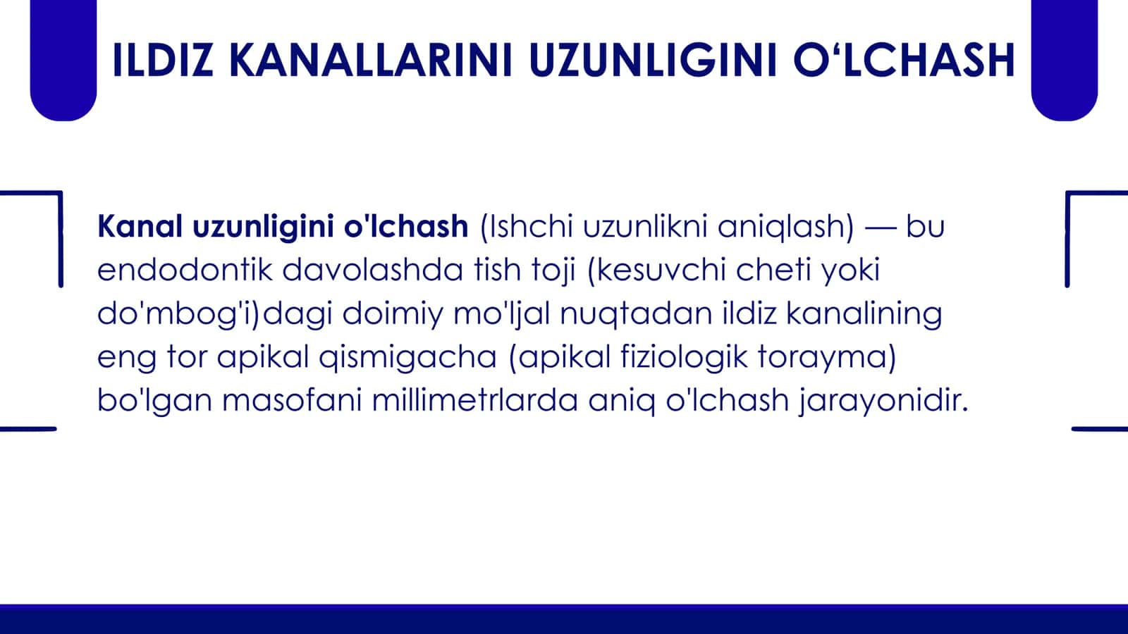 Klinik endodontiyada ishchi uzunlik va plombalashda ishlatiladigan asboblar 3