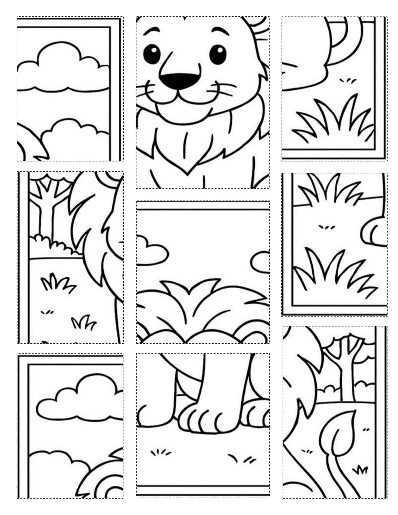 Animal Puzzles & Coloring Pages 3