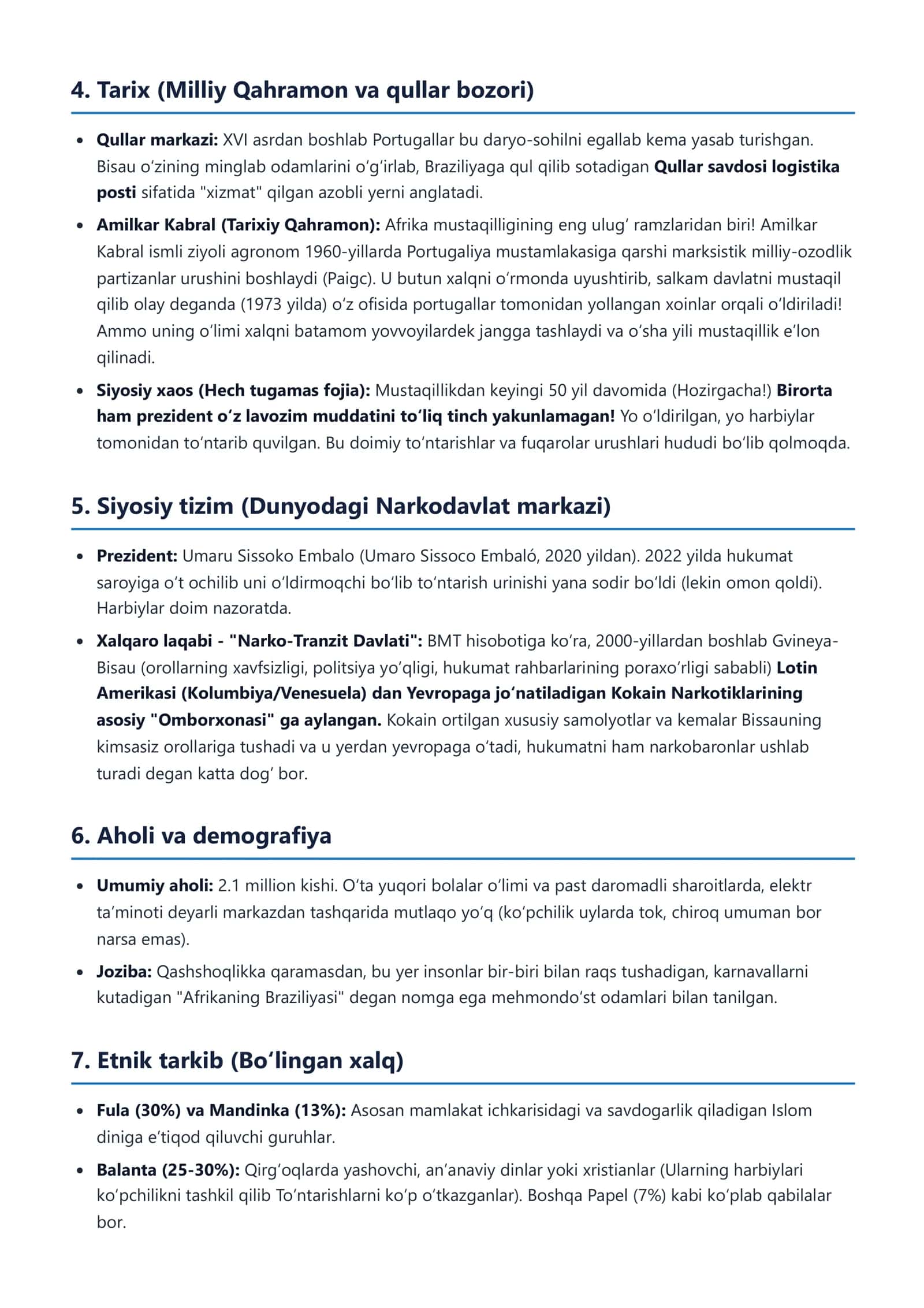 DUNYO DAVLATLARI ENSIKLOPEDIYASI Gvineya-Bisau Respublikasi 3