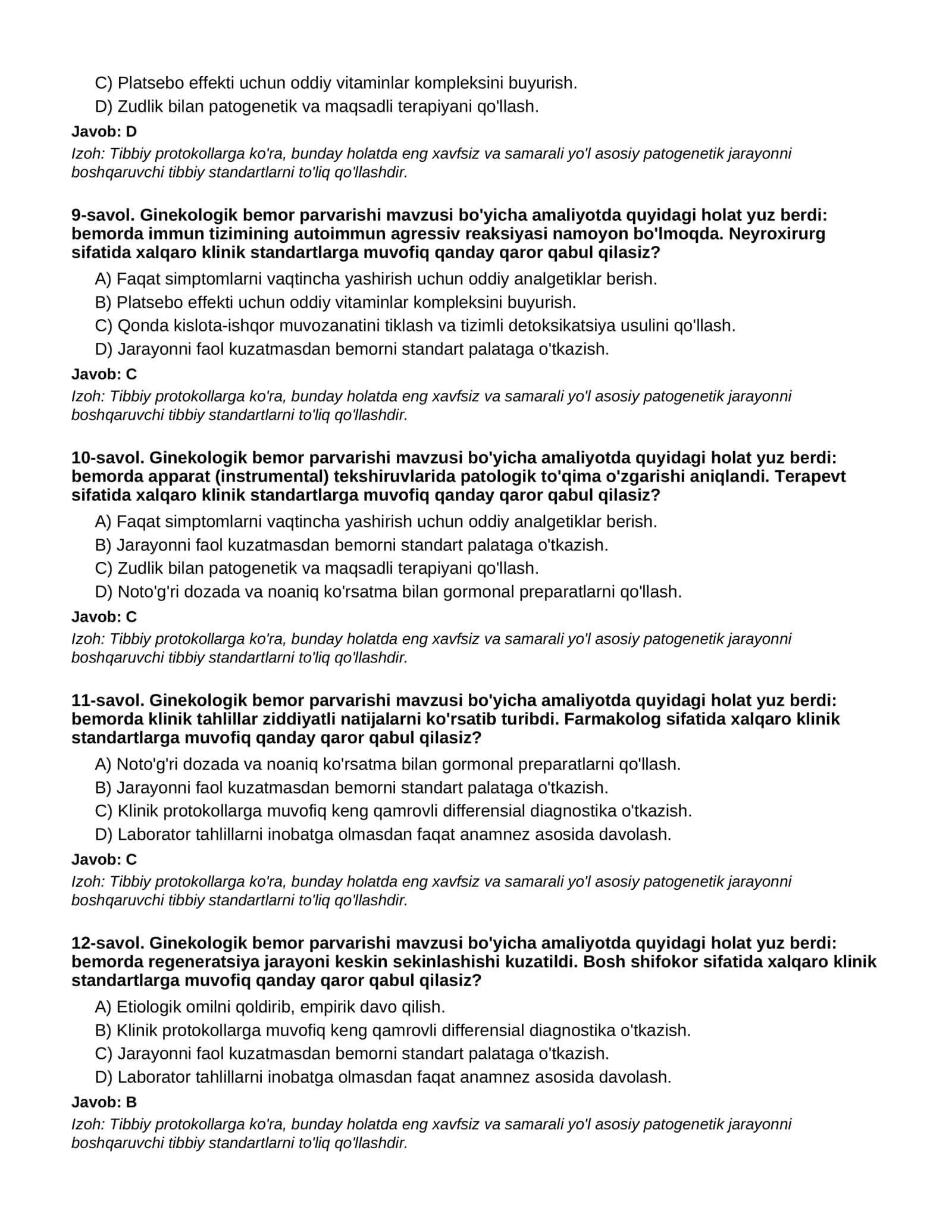 GINEKOLOGIK BEMOR PARVARISHI - 3-QISM 3
