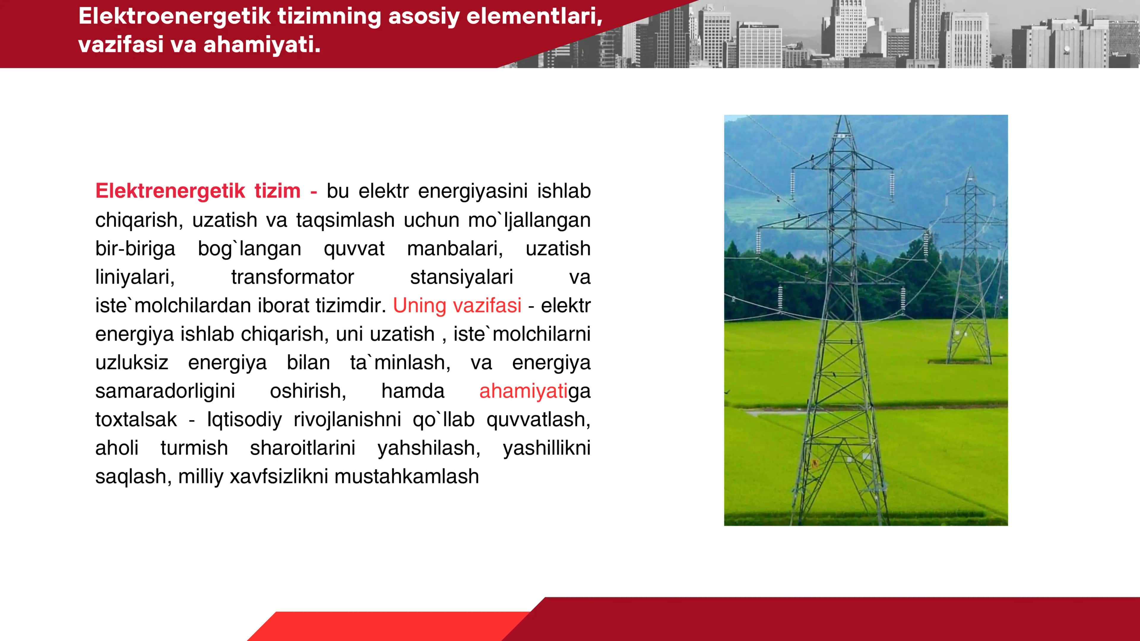 Elektroenergetik tizimlar 3