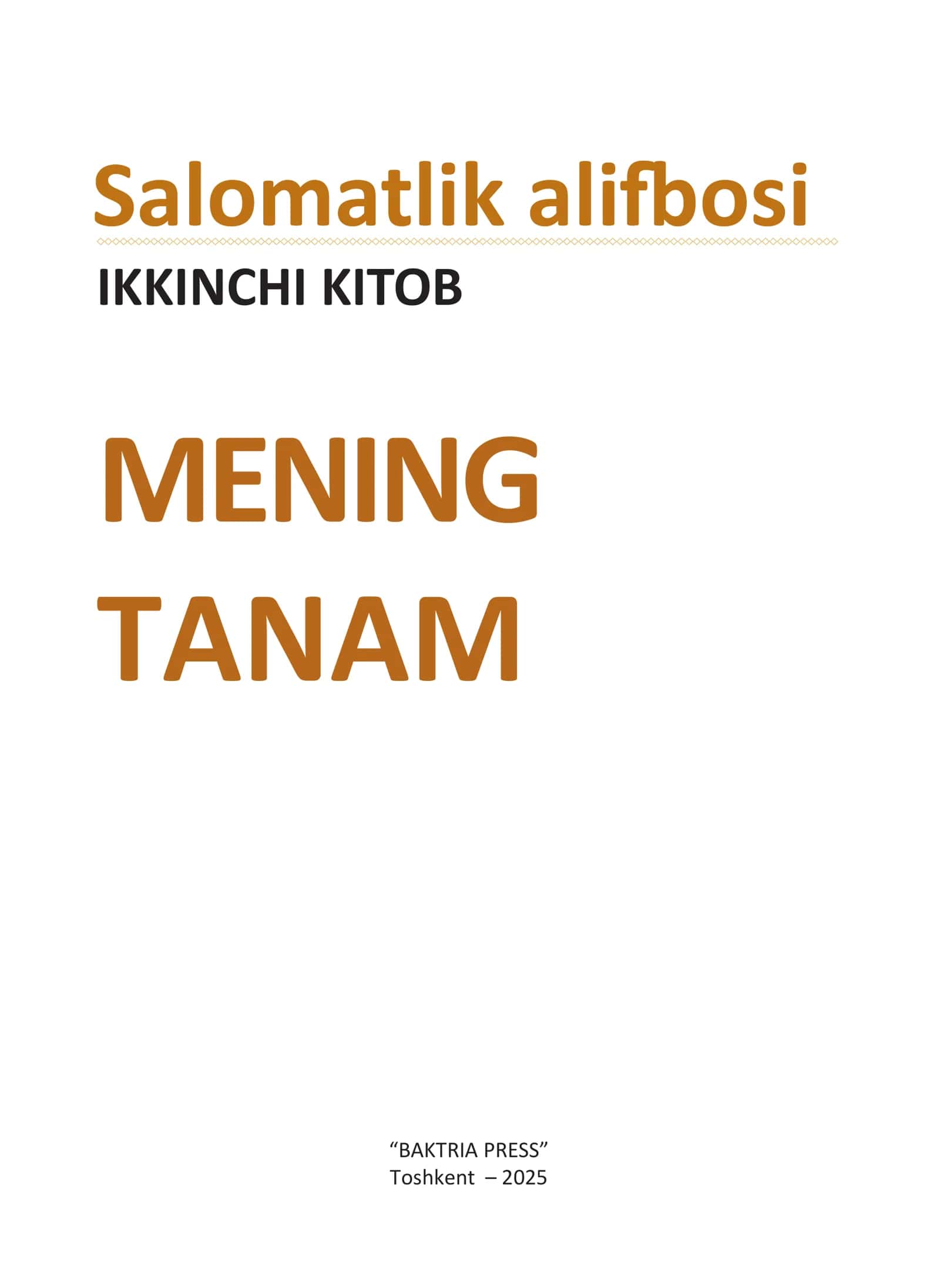 "Mening tanam" 3
