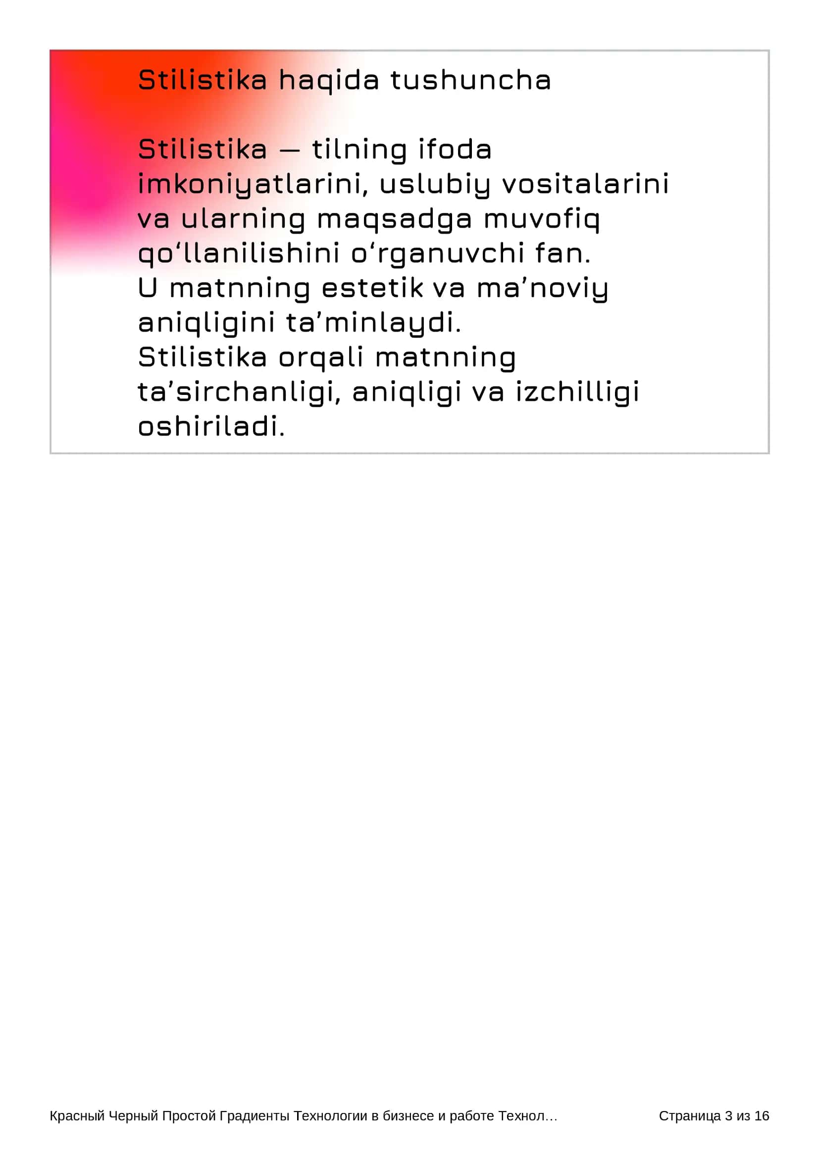 Stilistika va tarjima tahriri 3