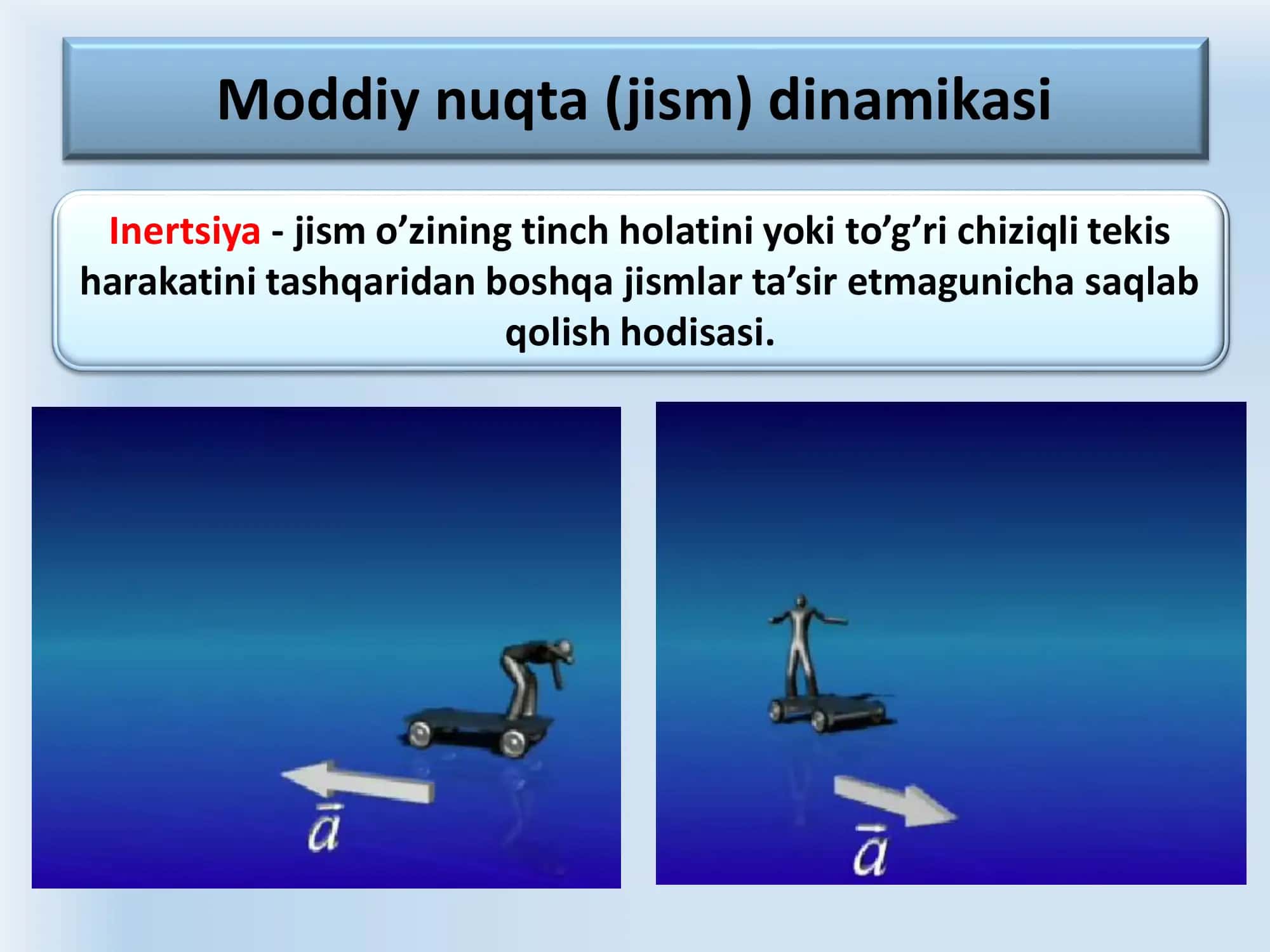 Moddiy nuqta dinamikasi. Qattiq jismning aylanma harakat dinamikasi 3