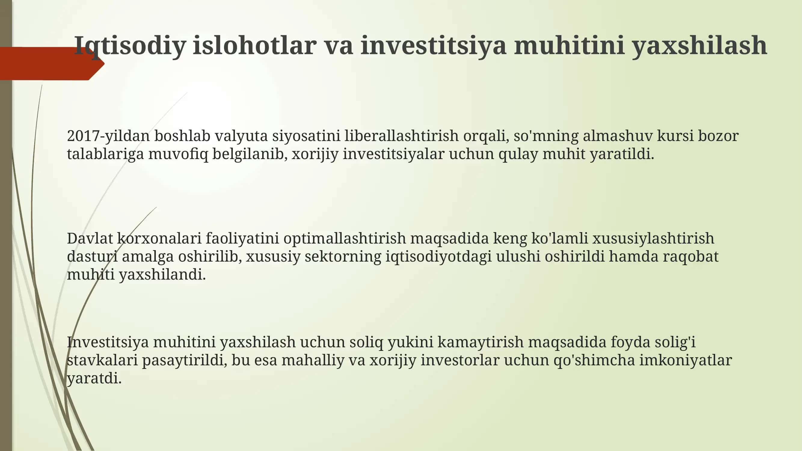 Iqtisodiy va Siyosiy Islohotlar O'zbekiston Taraqqiyotining Asosi 3
