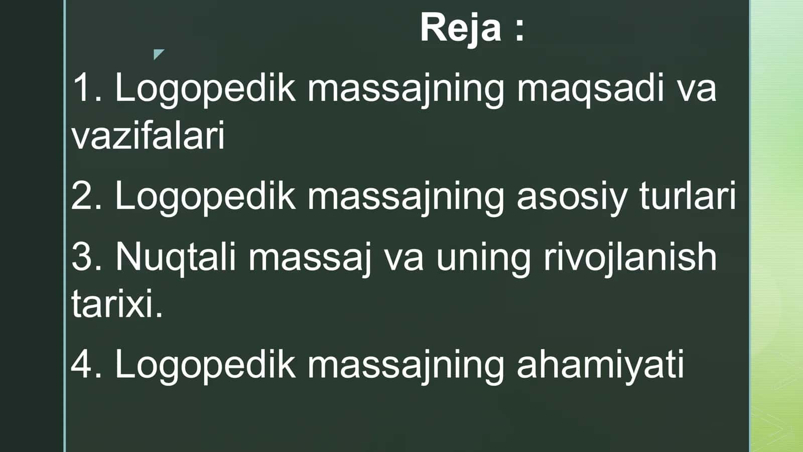 Logopedik Massajning Maqsadi va Vazifalari 3