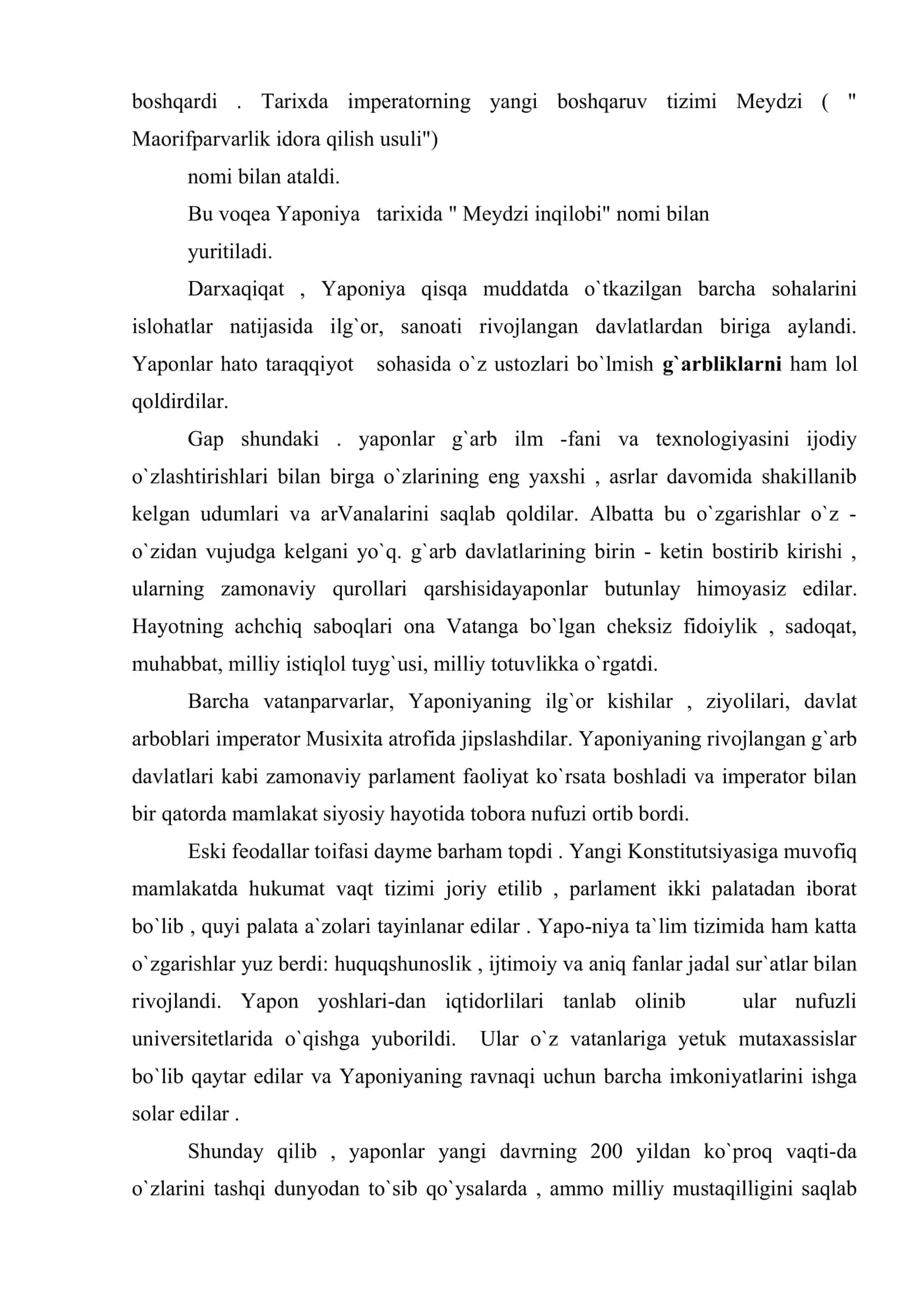 XIX asr oxiri -XX asr boshlarida Yaponiya 3