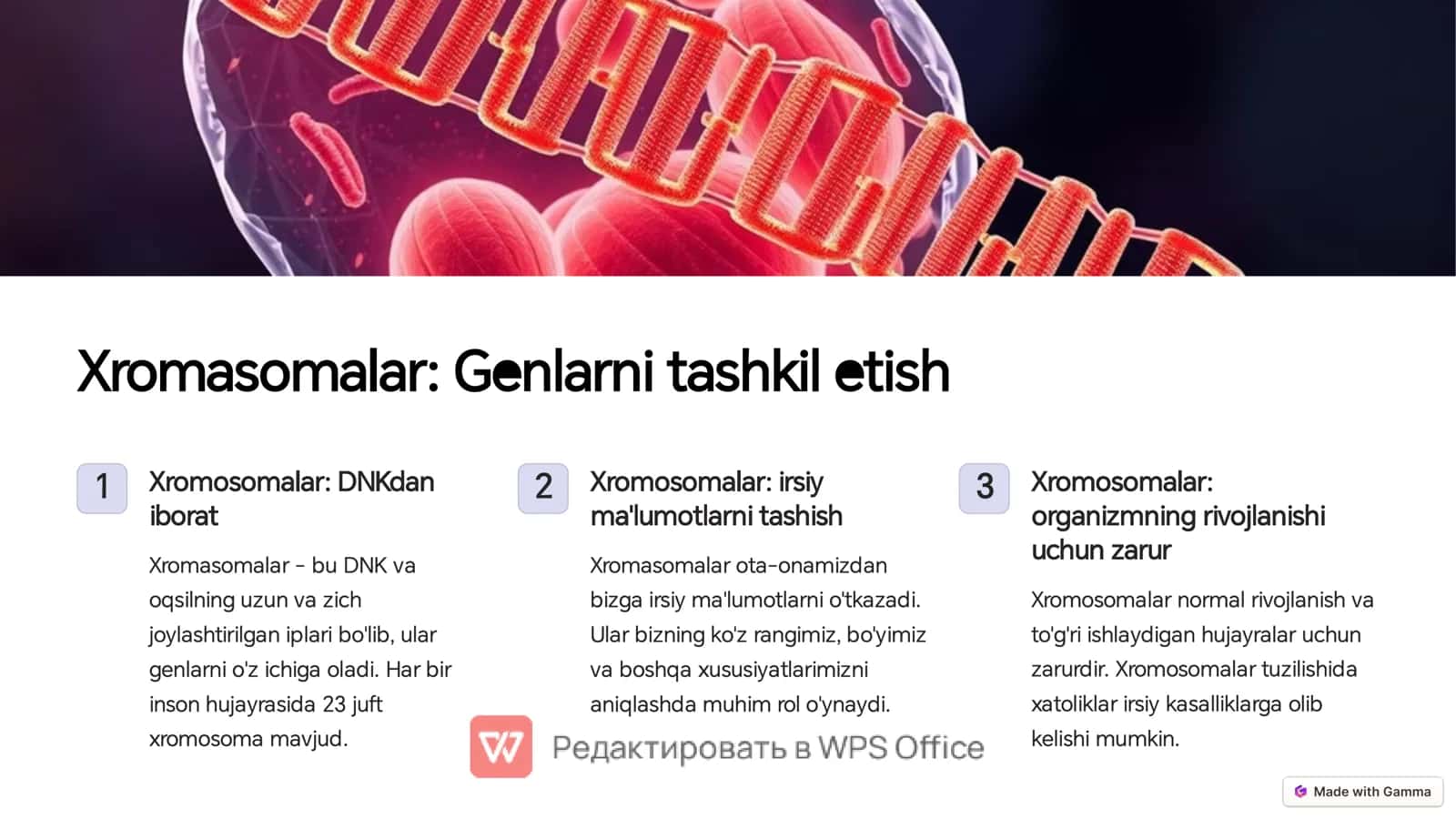 Irsiy kasalliklar: xromasoma va gen kasalliklari 3