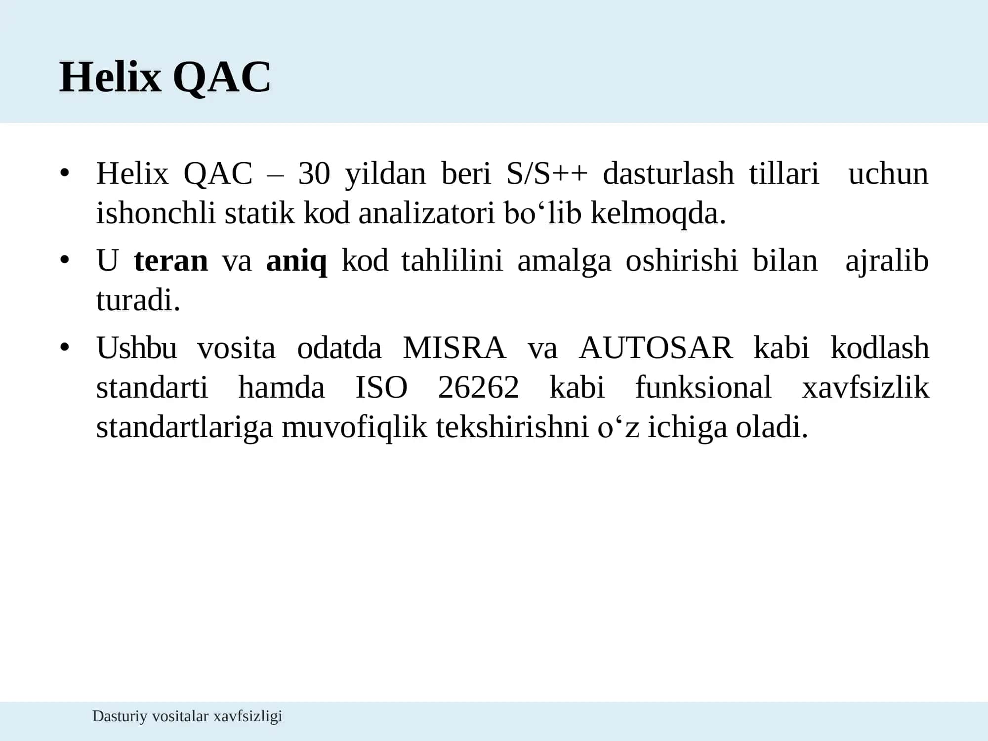Helix QAC 3