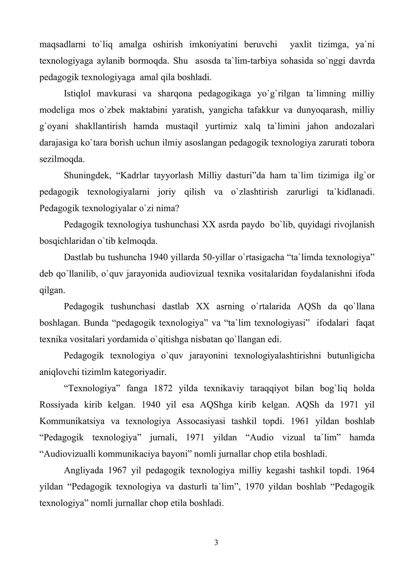 Ilg`or pedagogik texnologiya va uning tamoyillari 3