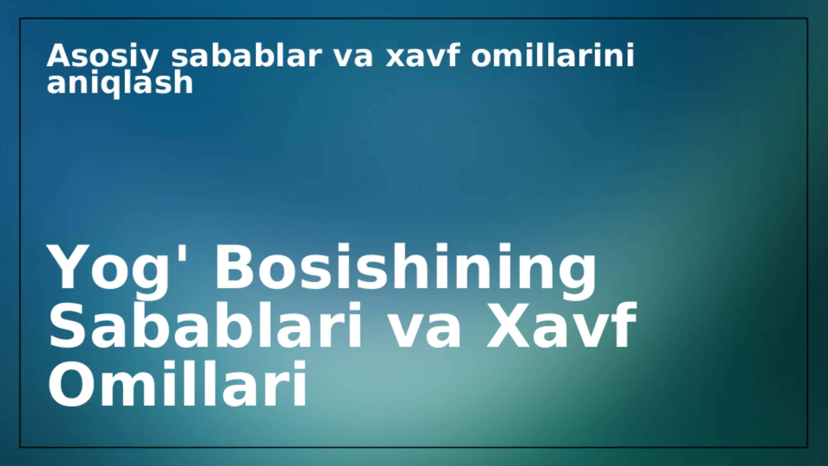 Yoq bosish semirish 3