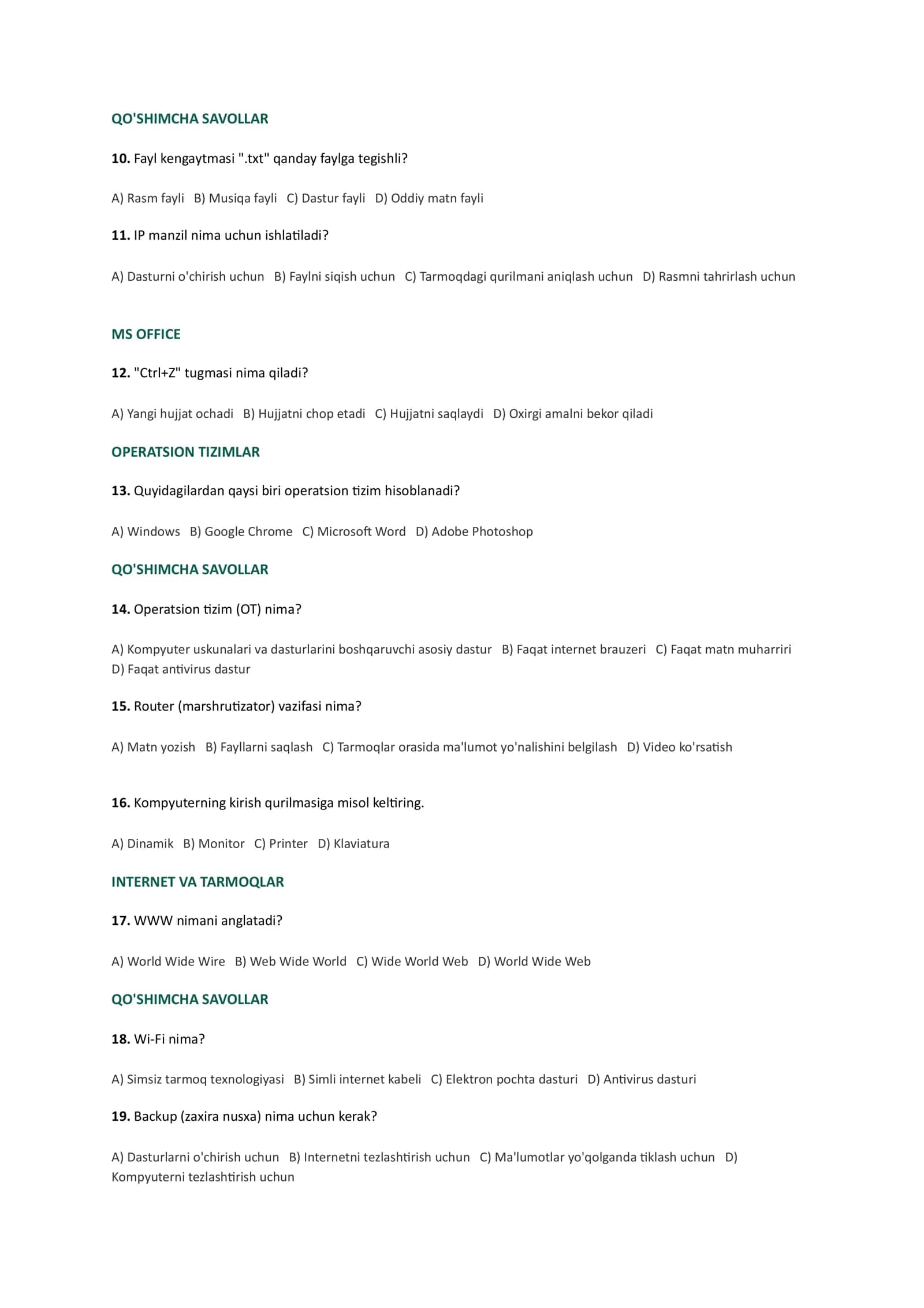AKT TESTLARI 3
