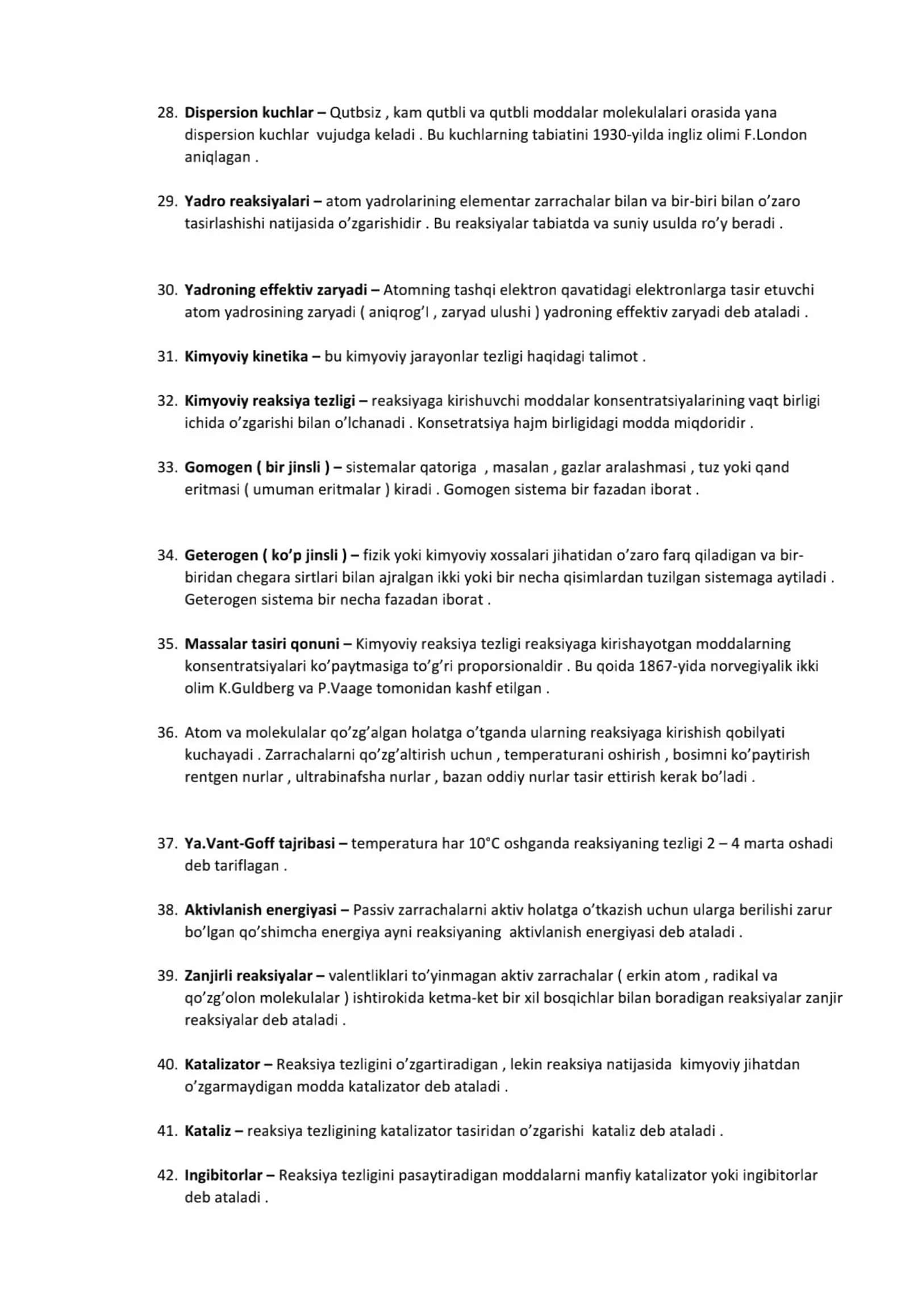 Anorganik kimyodan barcha atomlarning tarifi 3