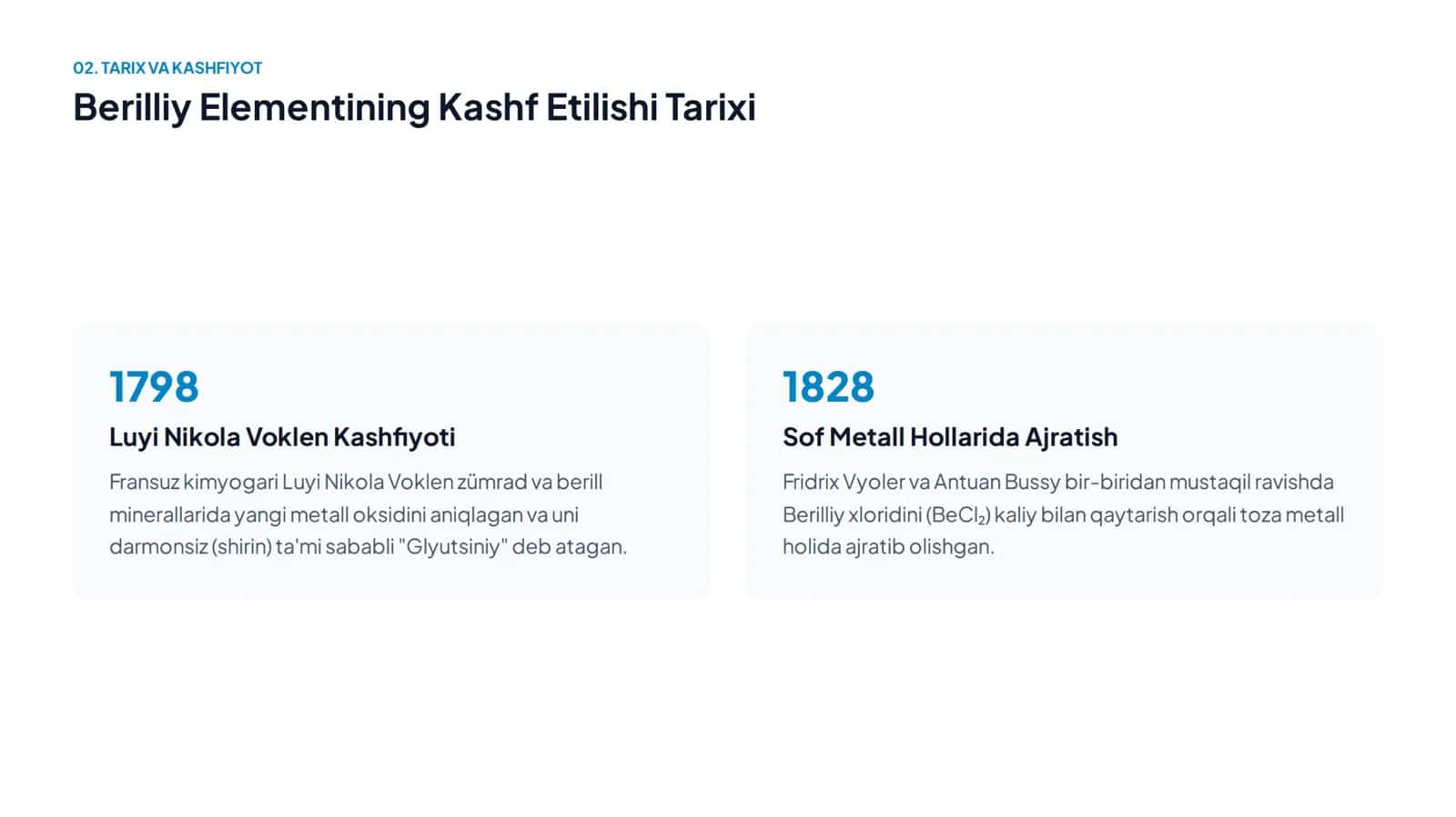 Beriliy elementi haqida taqdimot 3