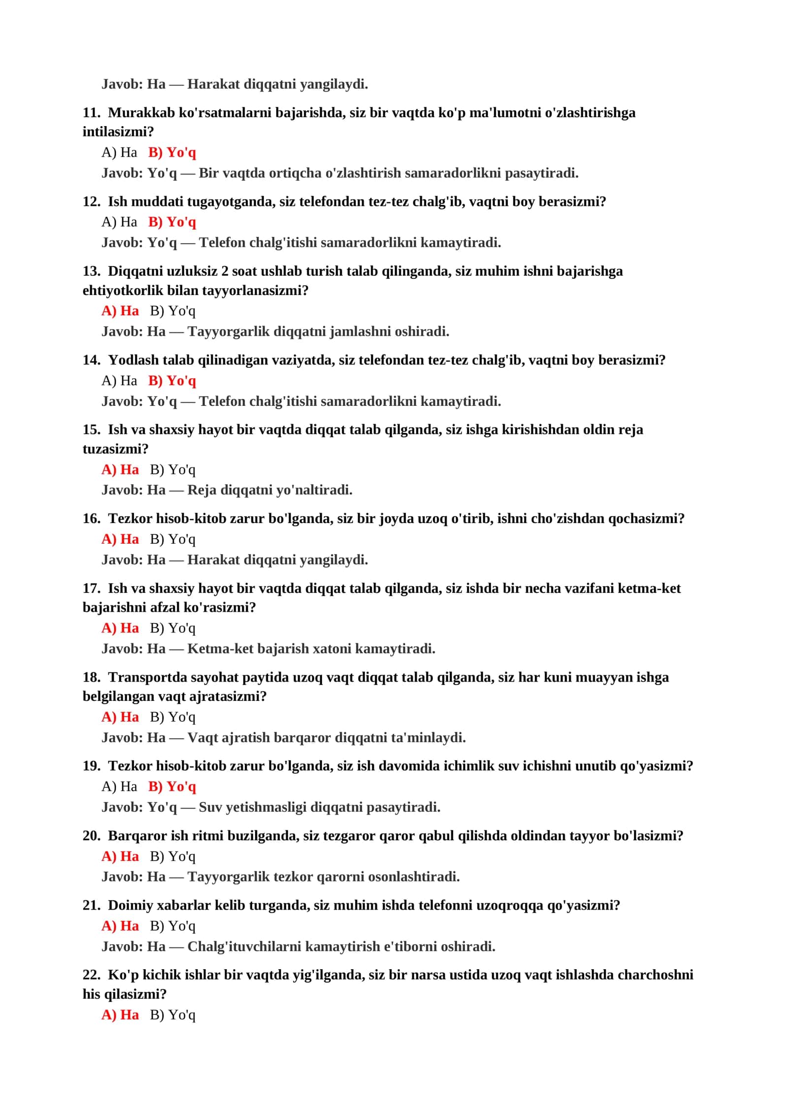 PSIXOLOGIYA FANIDAN PEDAGOGLAR UCHUN TESTLAR 3