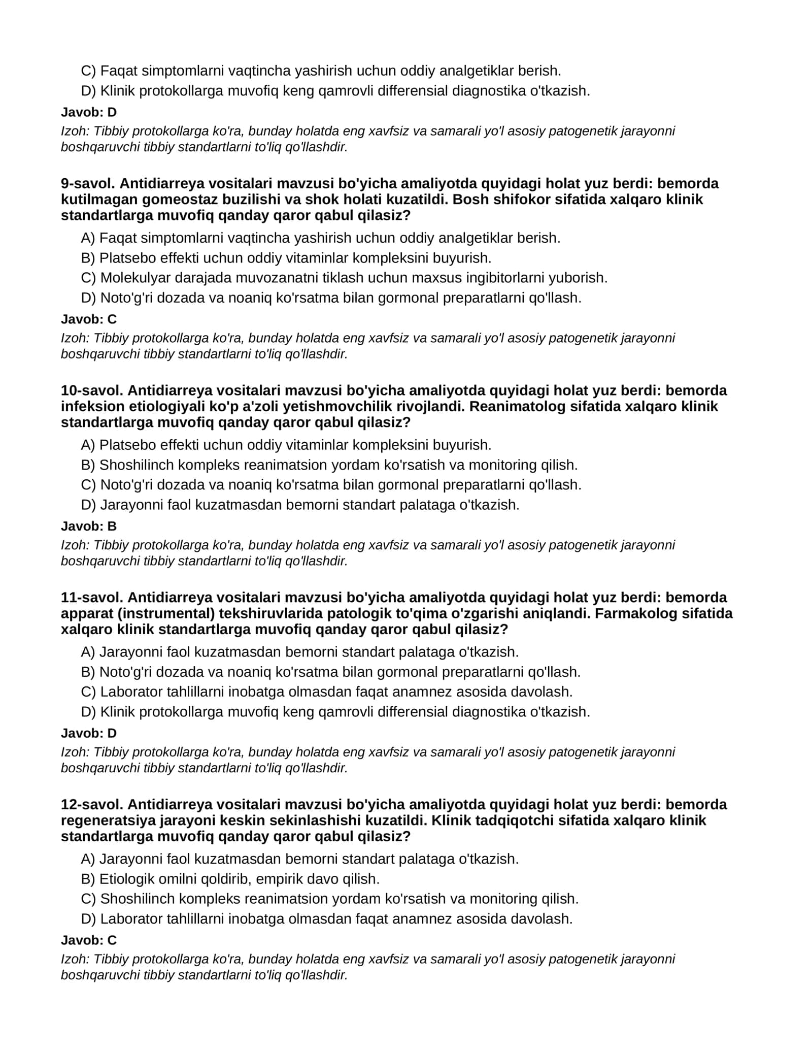 Antidiarreya vositalari - 1-QISM 3