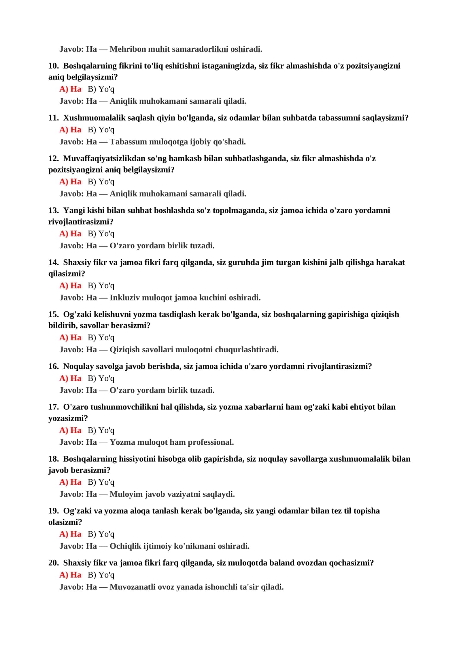 Psixologiya fanidan amaliy test savollari 3