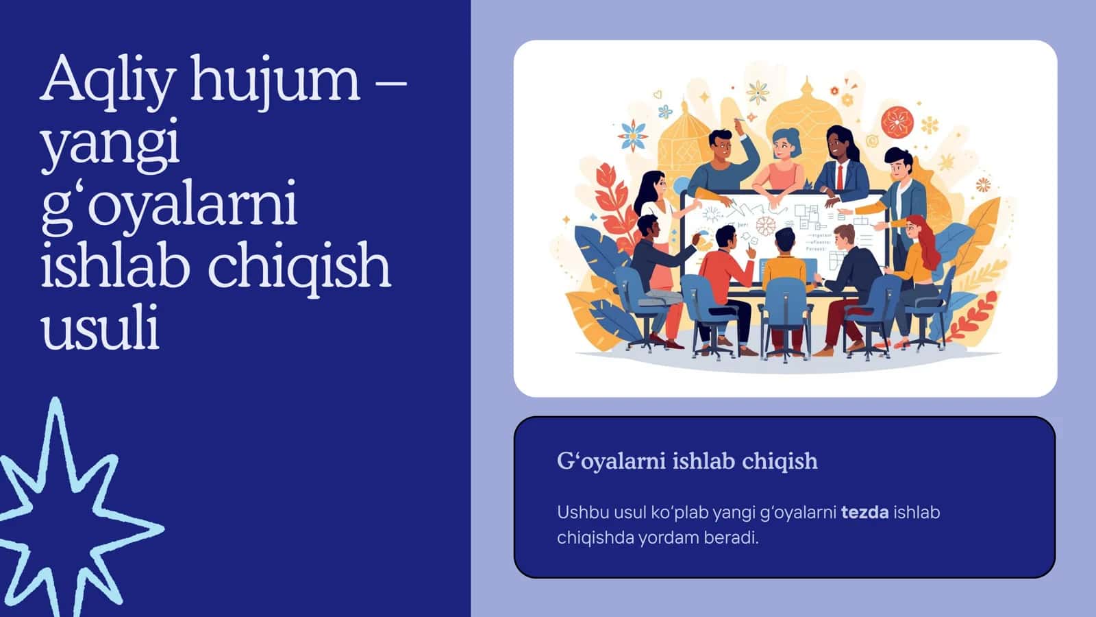 Iqtisodiy tushunchalarni o‘rganish “Aqliy hujum” usuli 3