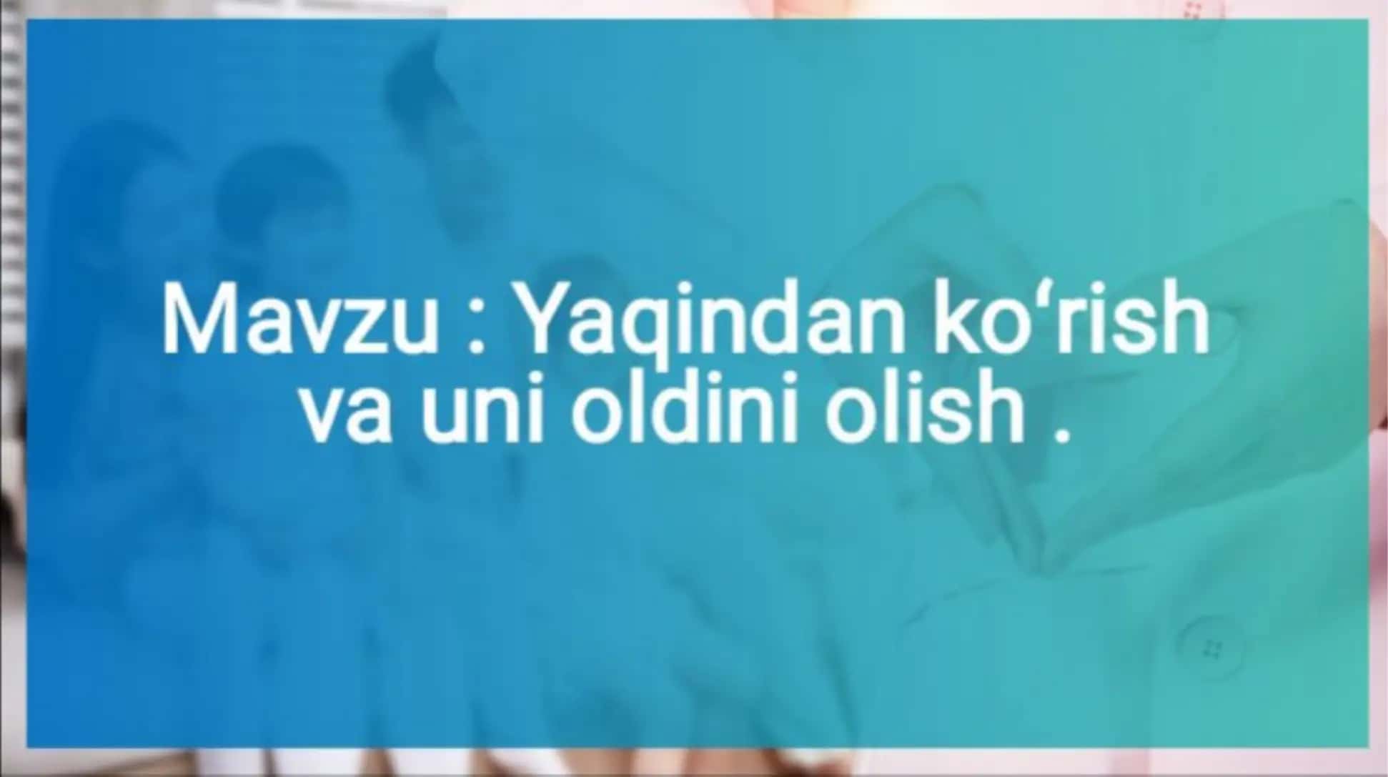Yaqindan koʻrish va uni oldini olish 3
